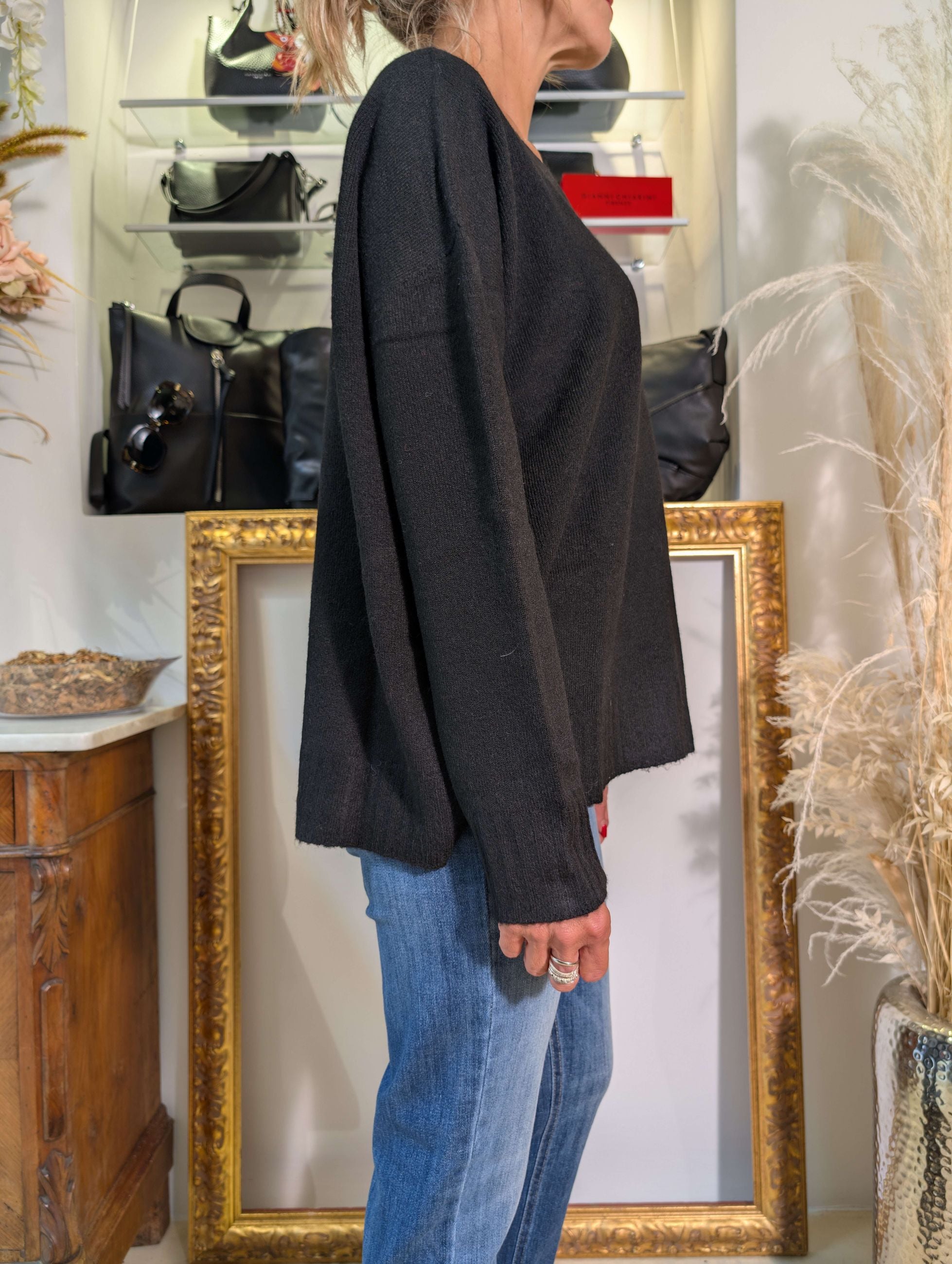 Maglia oversized in bouclé - SHE_FLORENCE_LAB