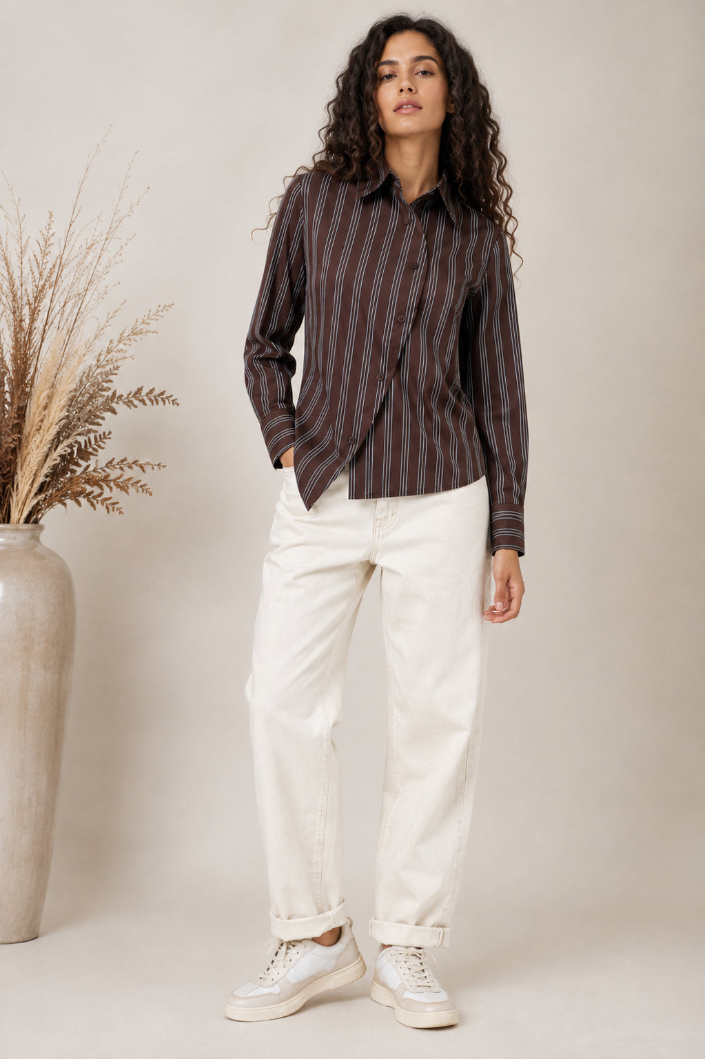 Camicia  Asimmetrica a Righe - SHE_FLORENCE_LAB
