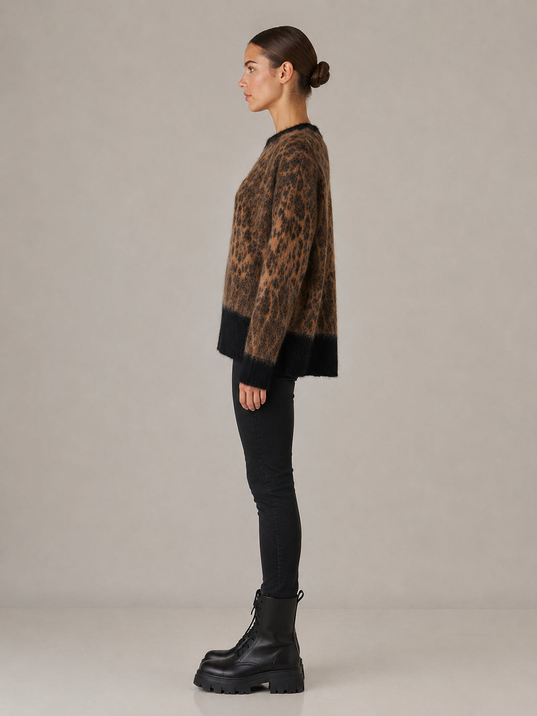 Maglia Mohair Animalier Oversize - .SOLO TRE