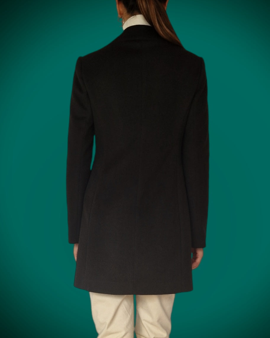 CAPPOTTO SLIM FIT NERO -PLEASE