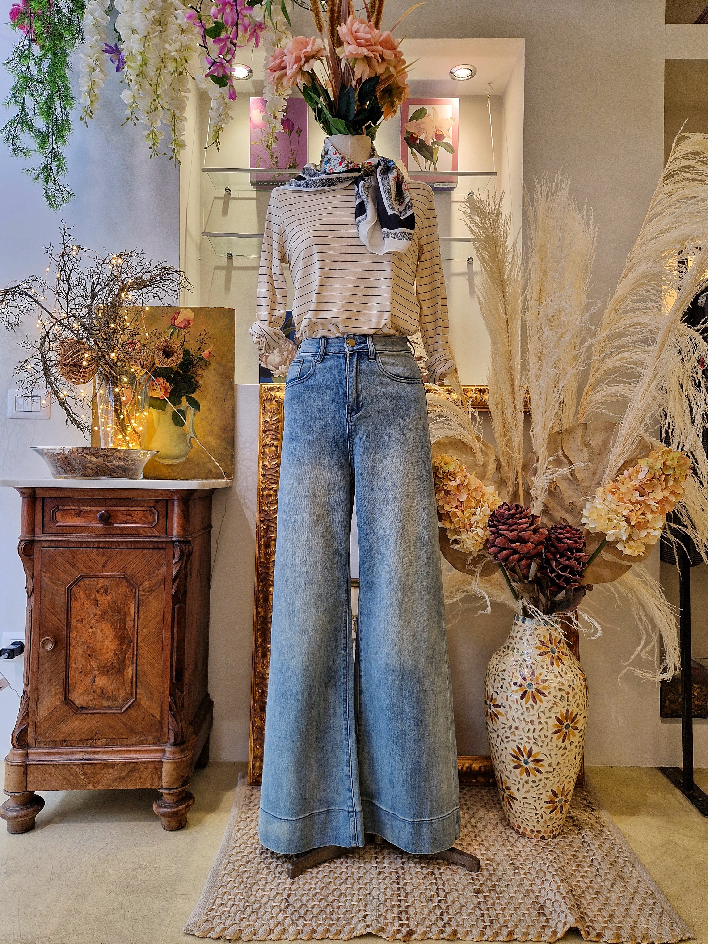 Jeans palazzo Blue Denim SHE_FLORENCE_LAB