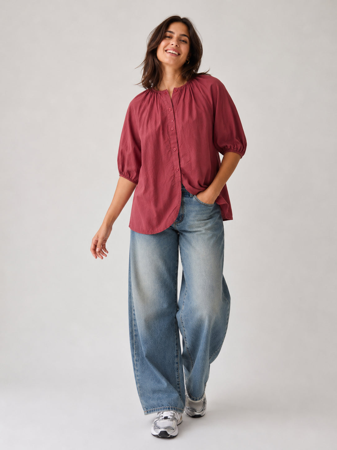 Camicia in mussola di cotone - SHE_FLORENCE_LAB