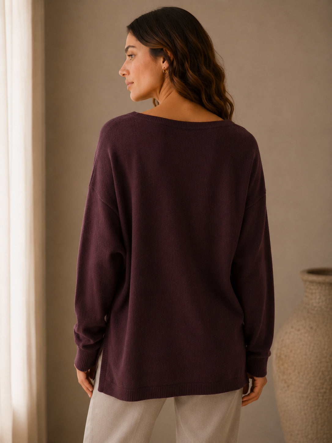 Maglia oversize pura lana - .SOLO TRE
