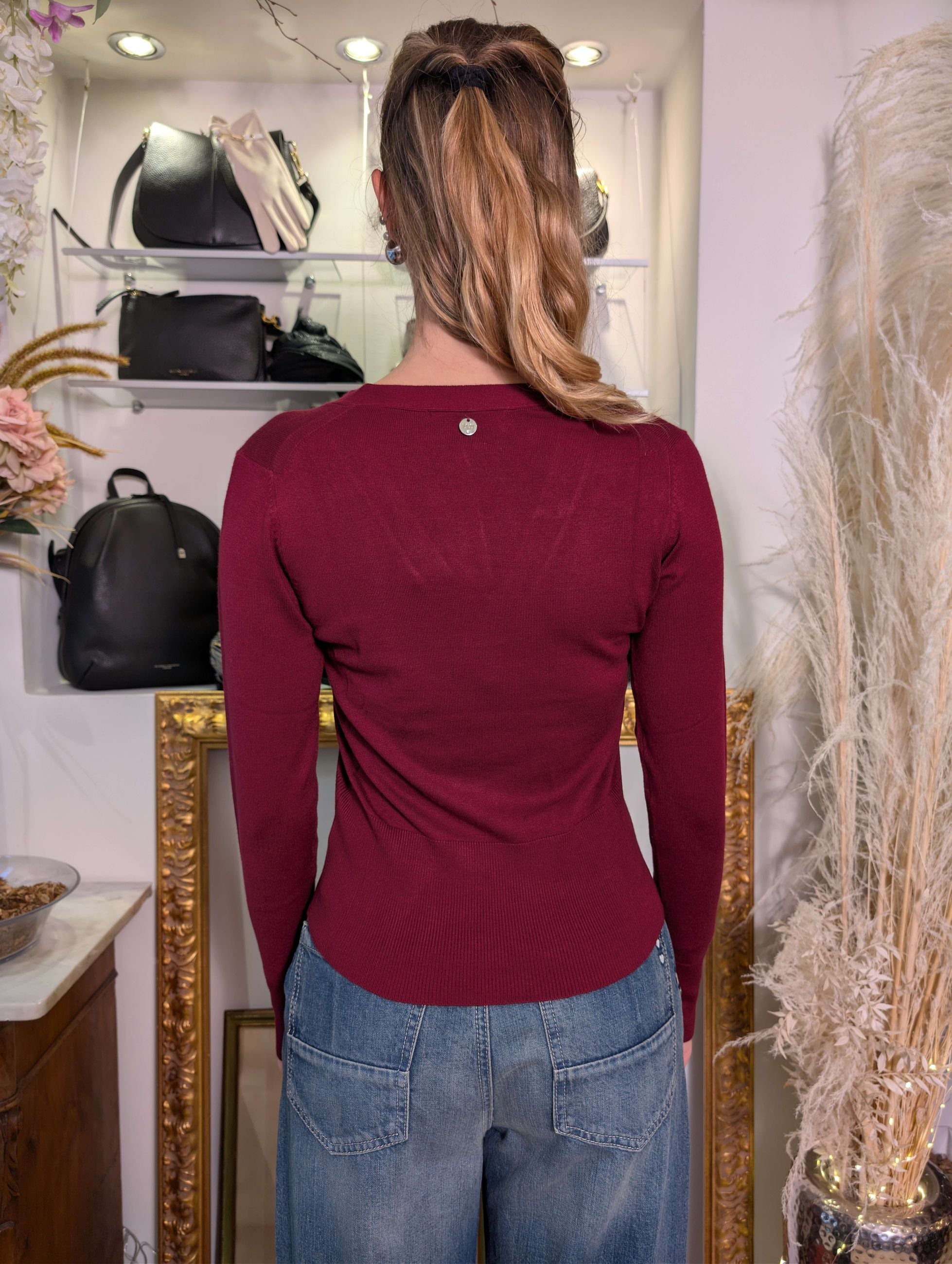 Maglia slim scollo a V - MARKUP DONNA