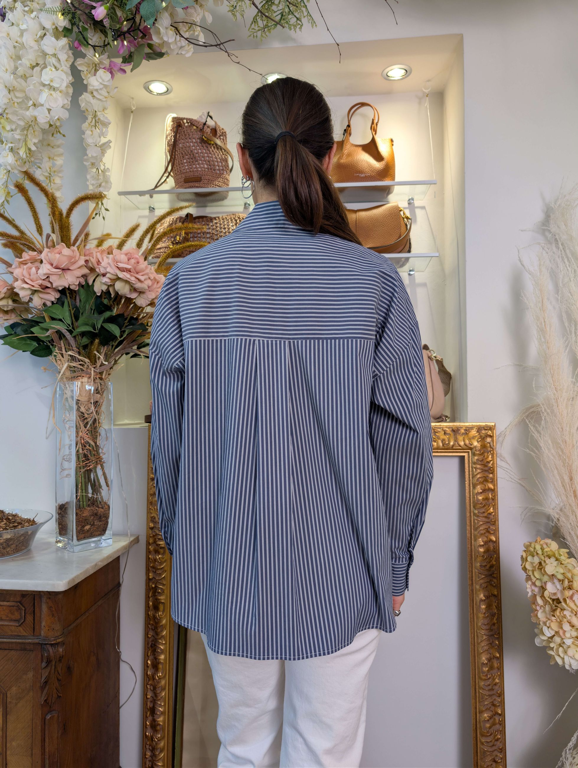 Camicia rigata con tasche - SHE_FLORENCE_LAB