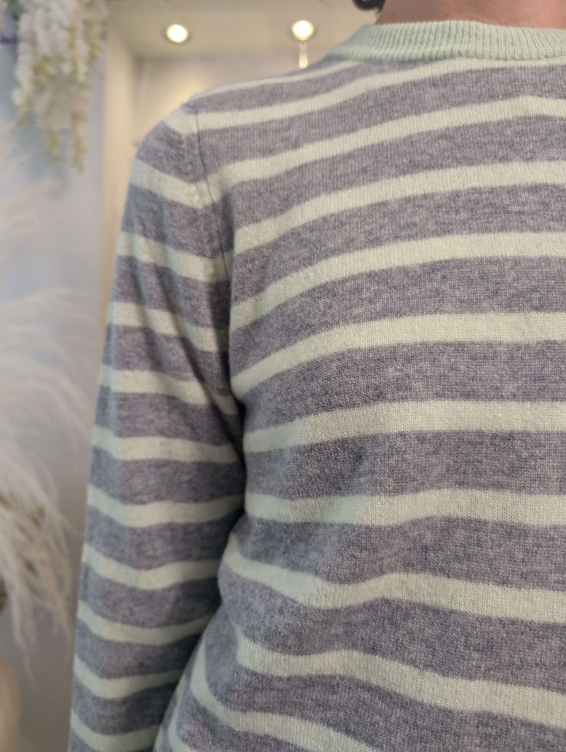 Maglia french stripes in lana e cachemire - .SOLO TRE