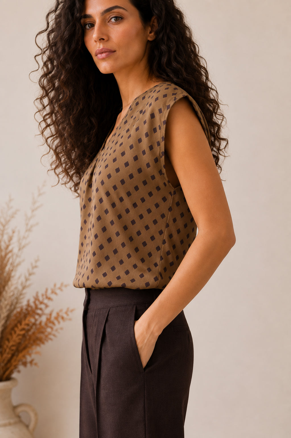 Blusa in crepe di viscosa - Sandro Ferrone