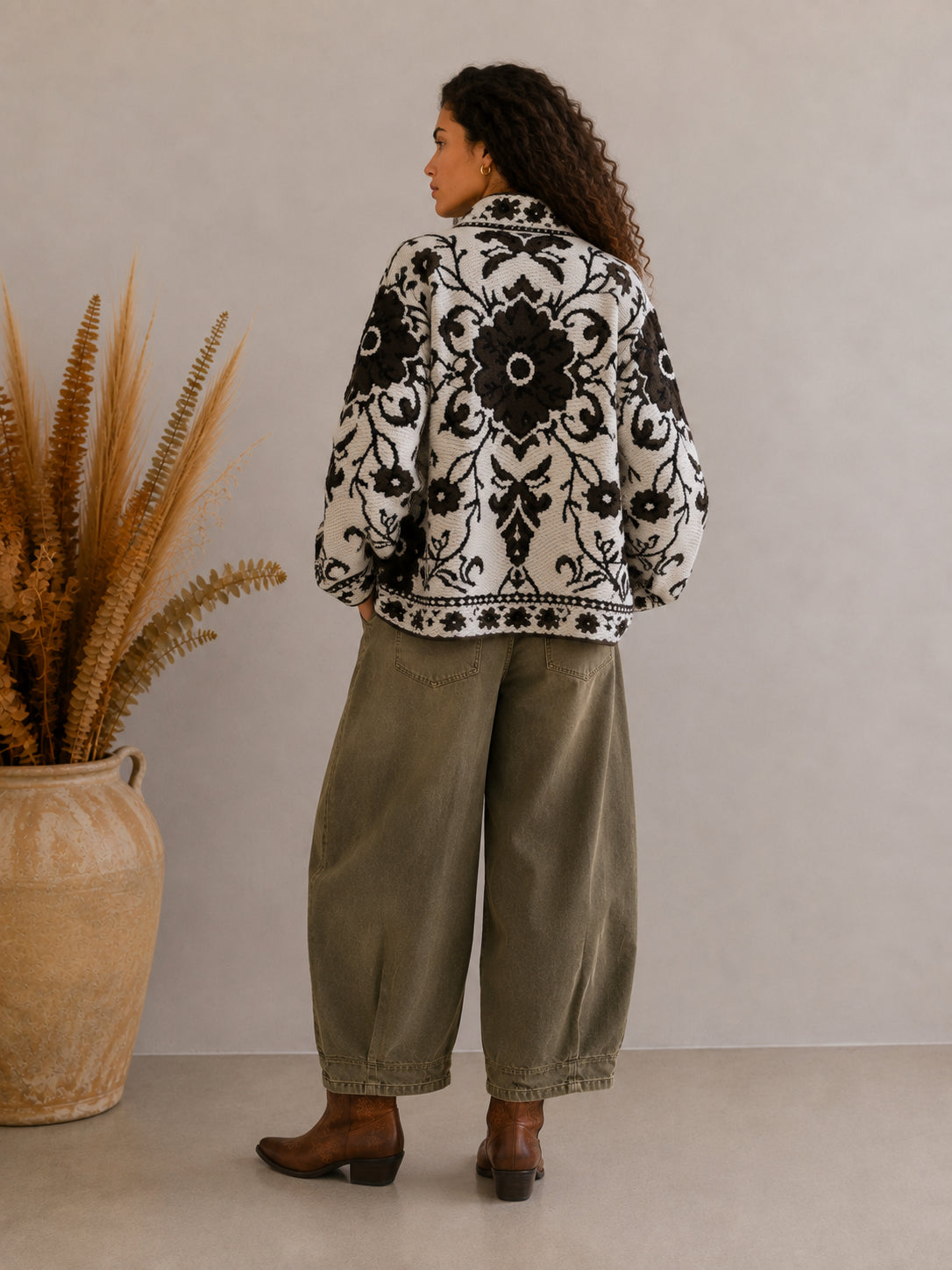 Cardigan jacquard - TENSIONE IN