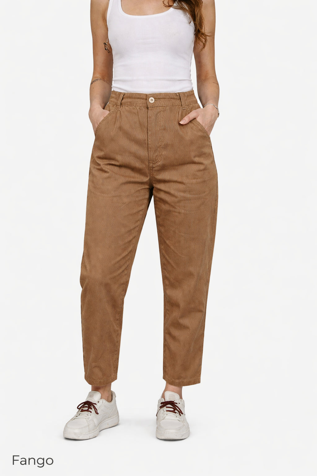 Panta baggy in gabardina di cotone - PLEASE