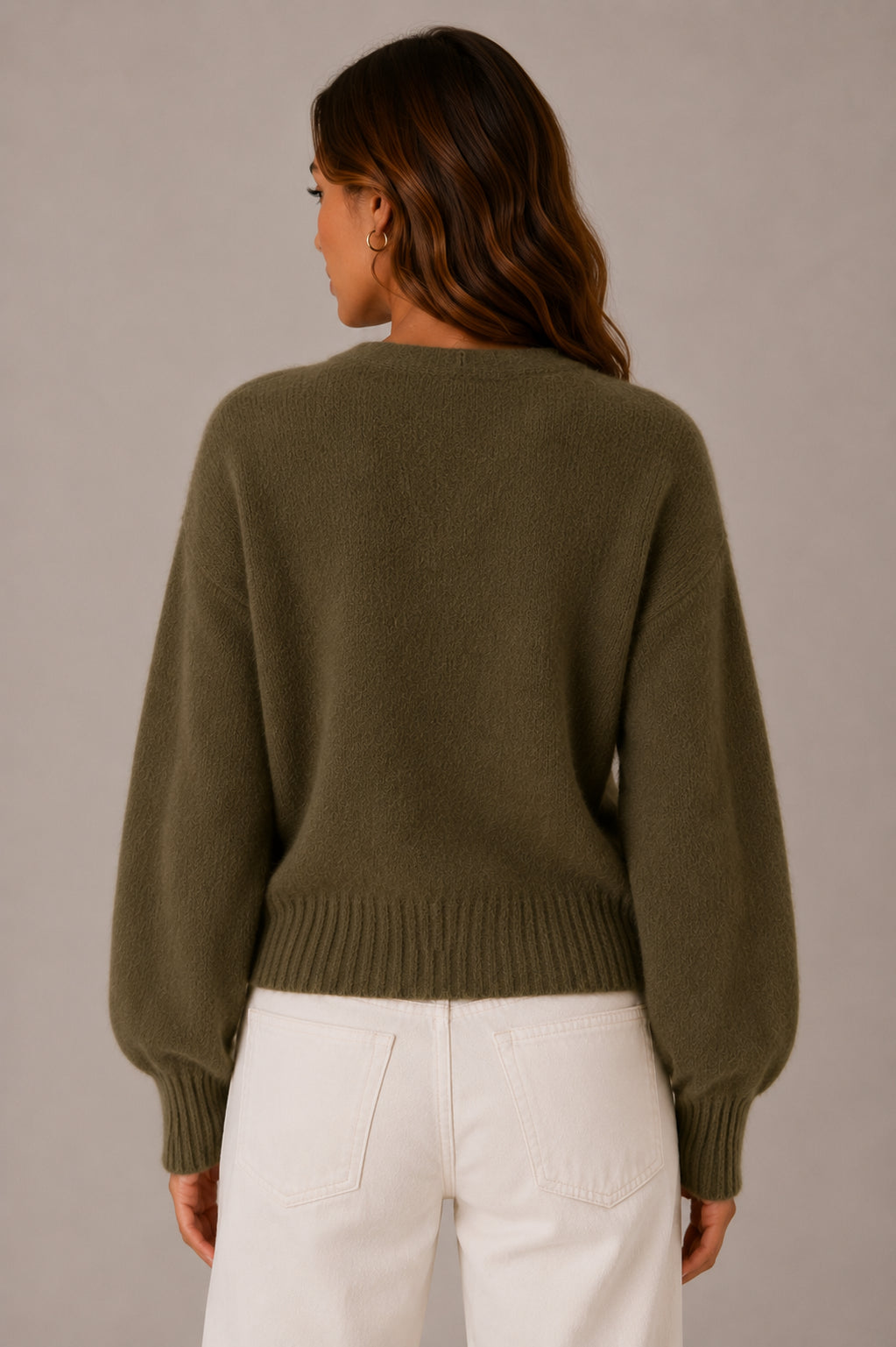 Cardigan in angora - .SOLO TRE