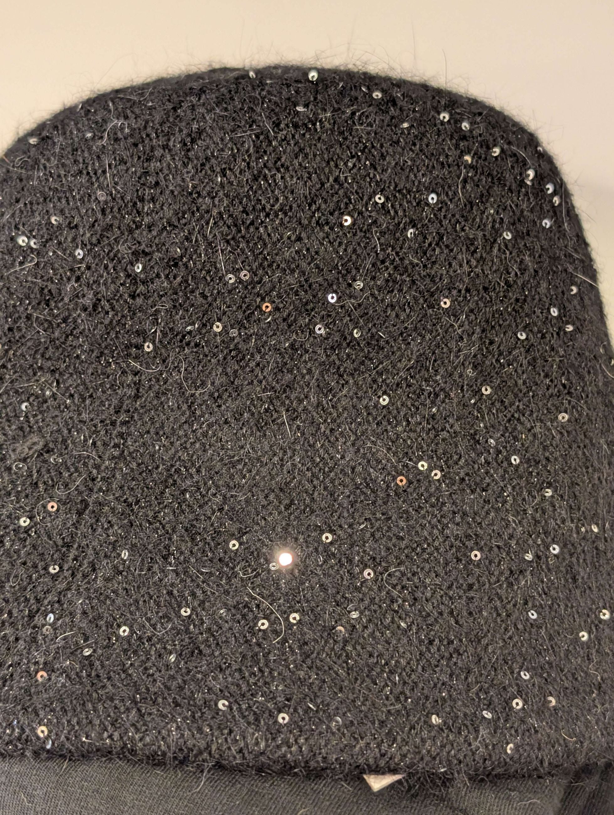 CAPPELLO LILLY CUFFIETTA CON LUREX NERO - NALI'