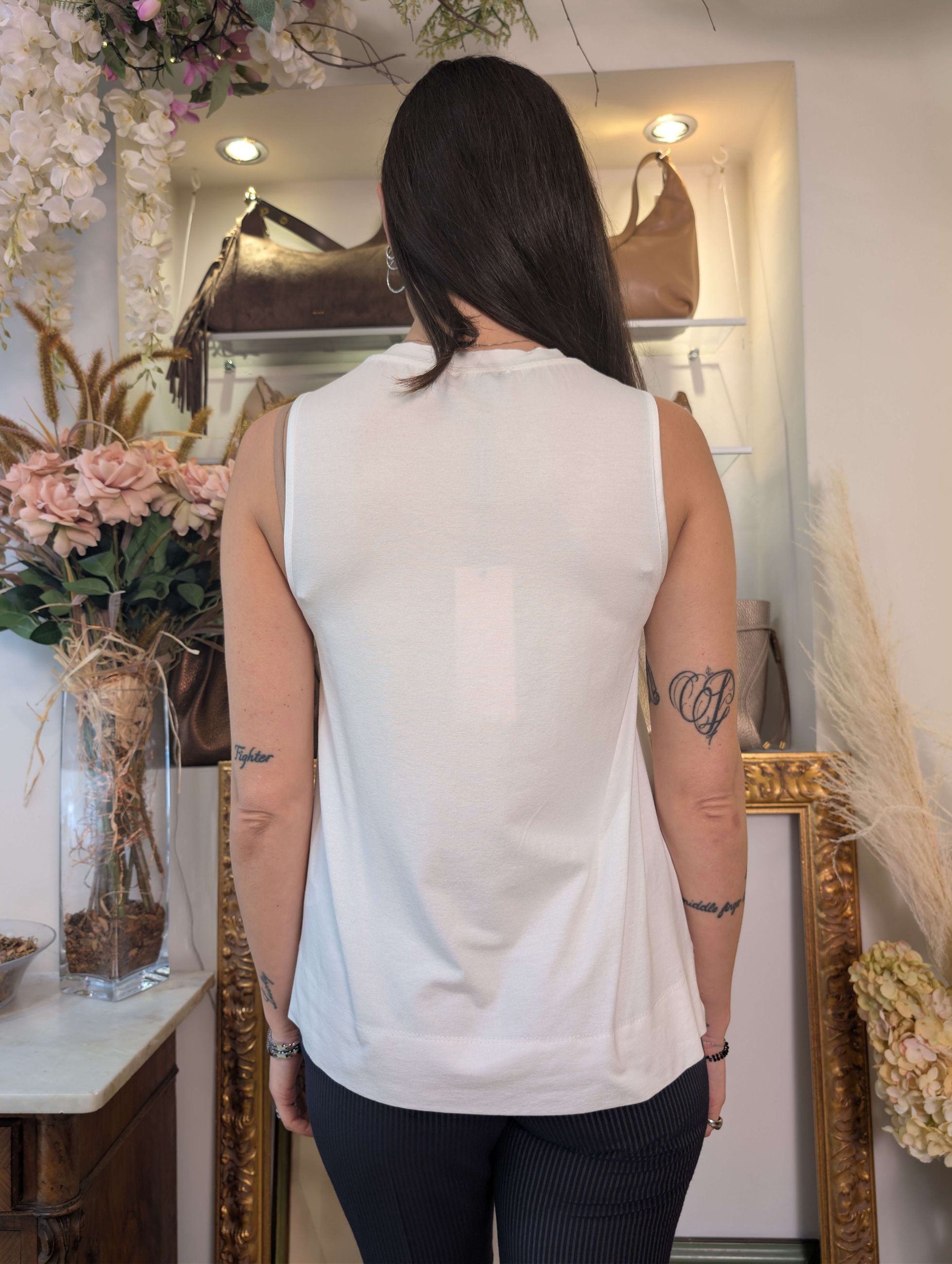 Canotta tessuto bimaterico - Sandro Ferrone