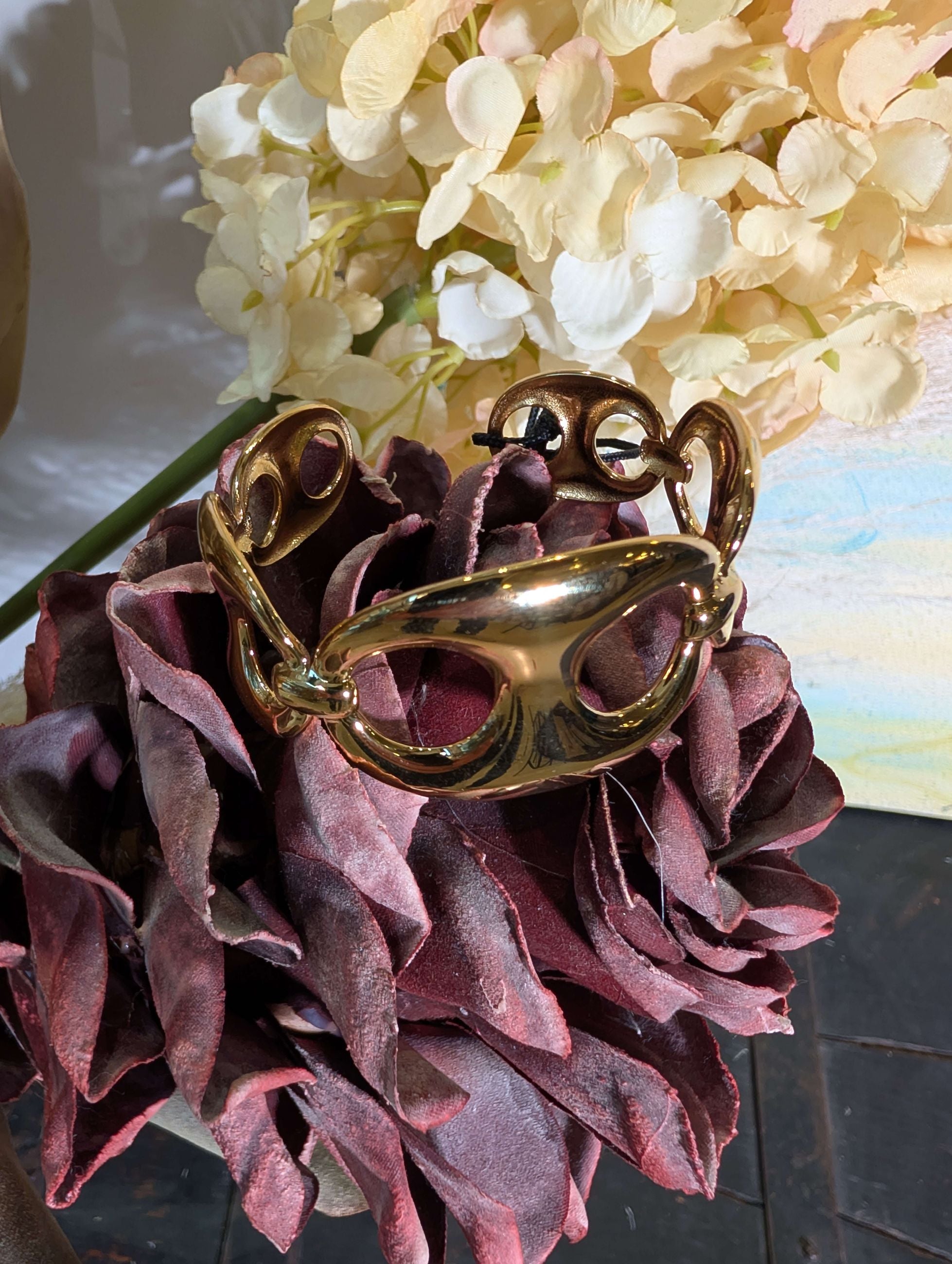 BRACCIALE  BANGLE OVER  ACC.INOS. ORO - NALI'