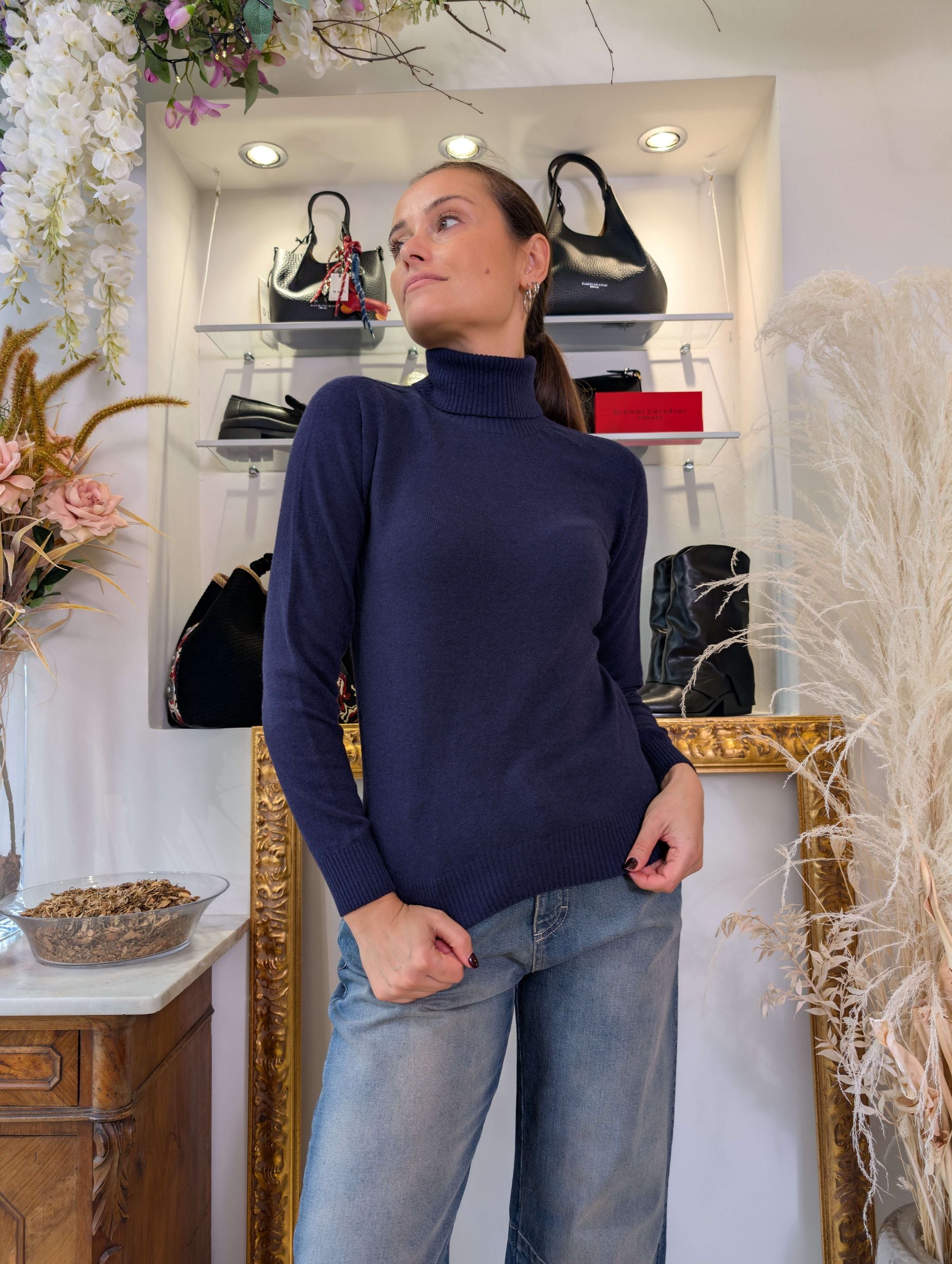 Maglia collo alto in cachemire blend - MARKUP DONNA