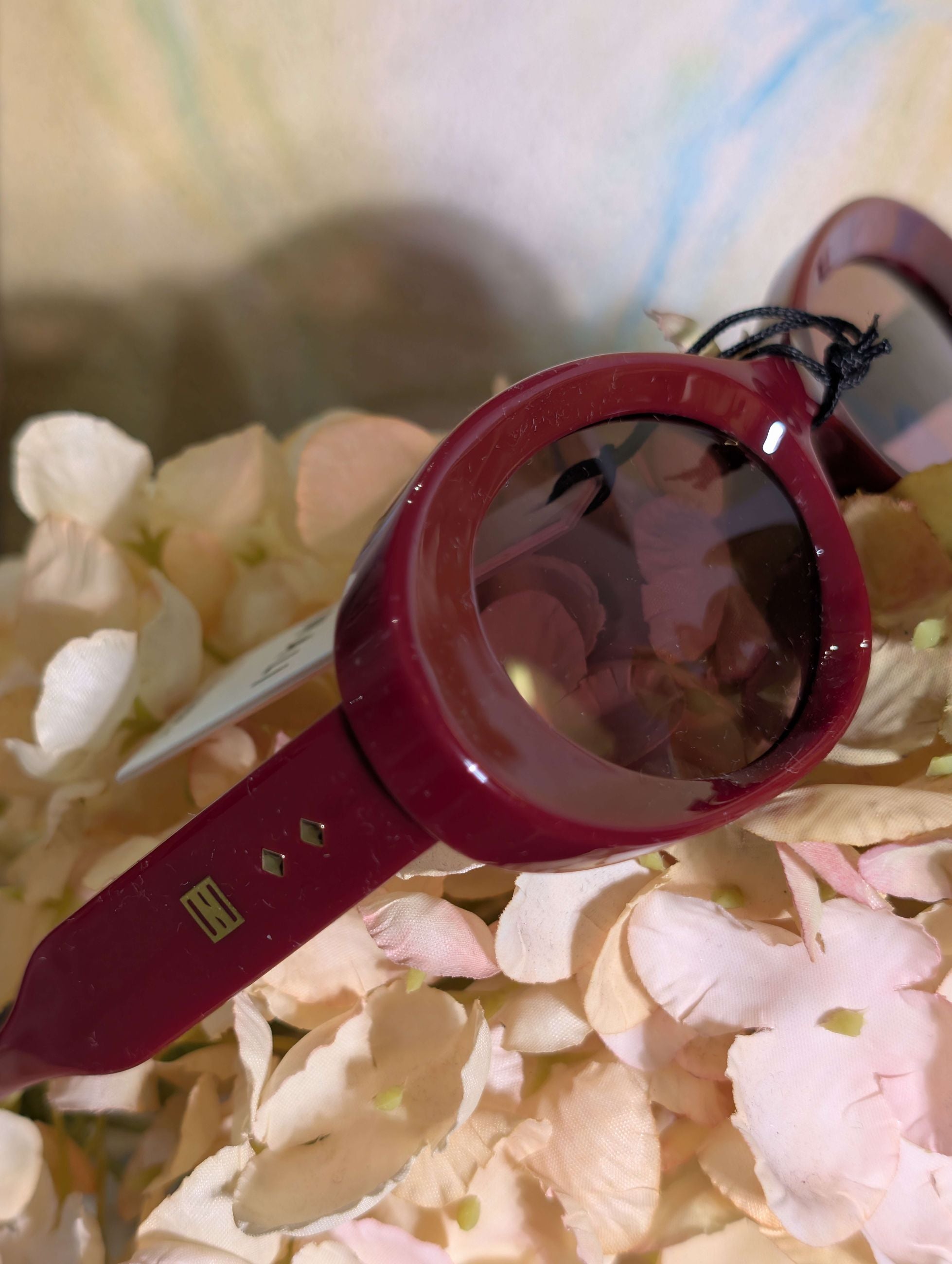 OCCHIALI WILLY OVAL BORDEAUX - NALI'