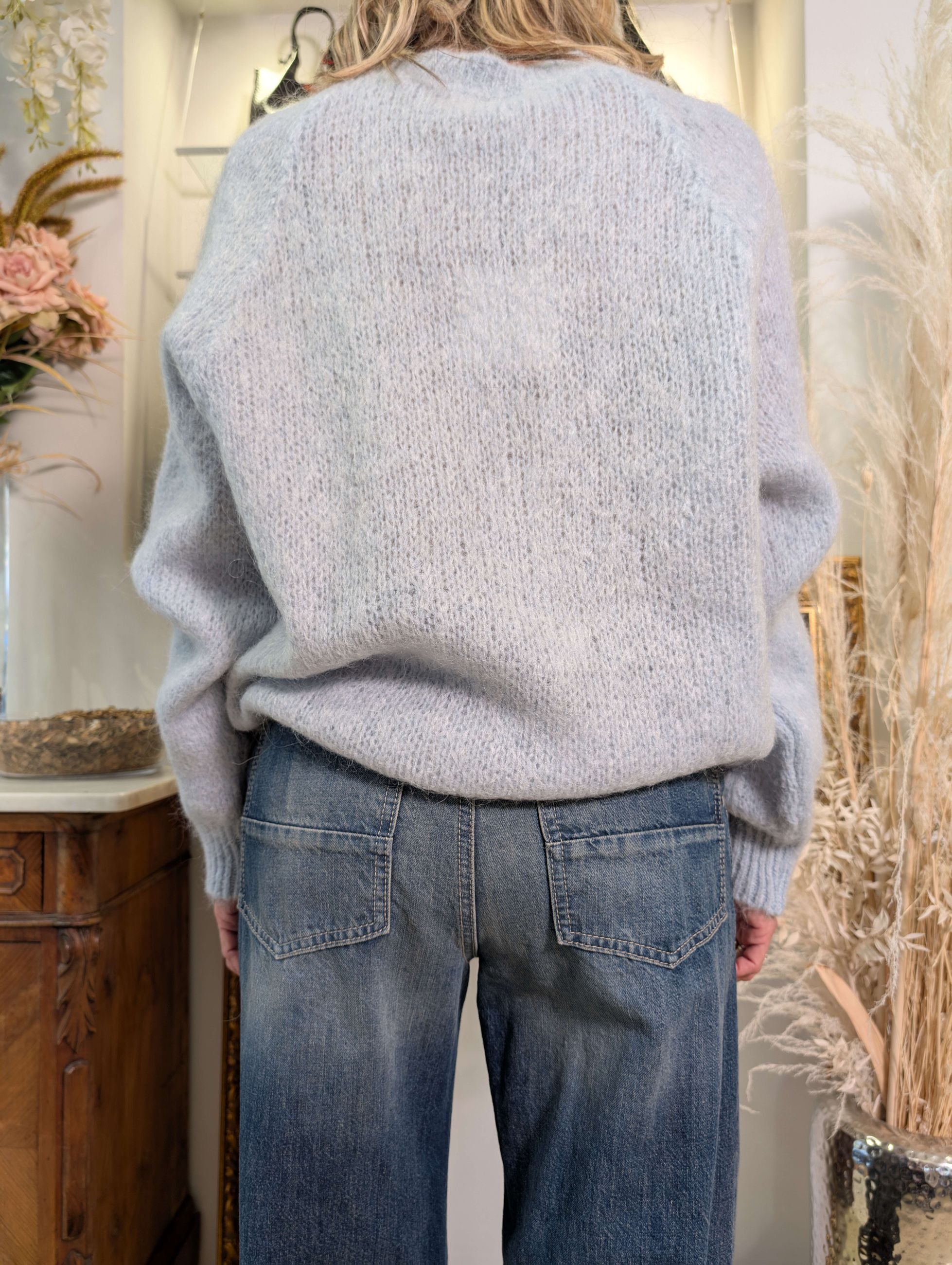 Maglia paricollo in kid mohair - SHE_FLORENCE_LAB