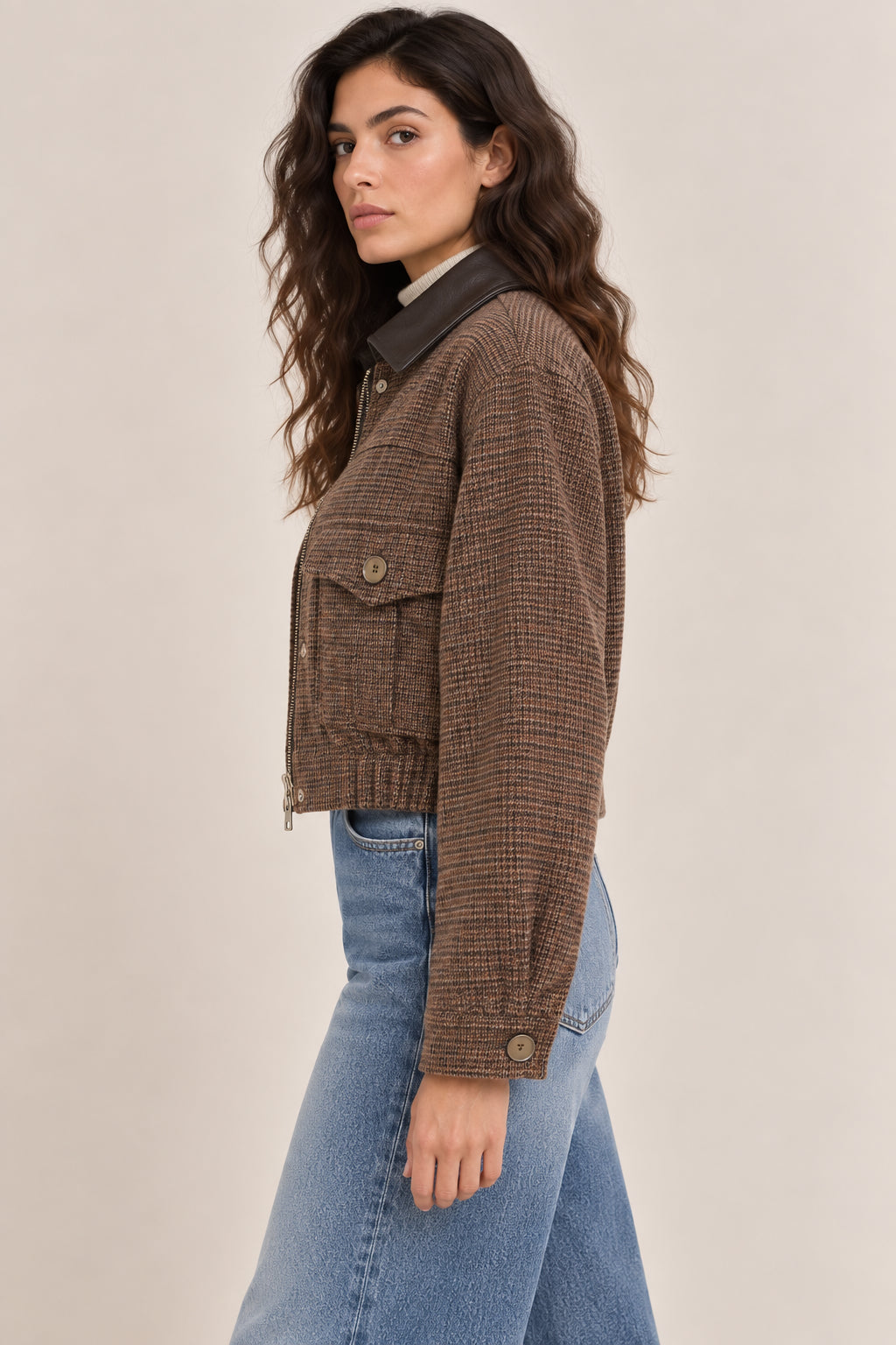 Cropped Heritage Bomber - MARKUP DONNA