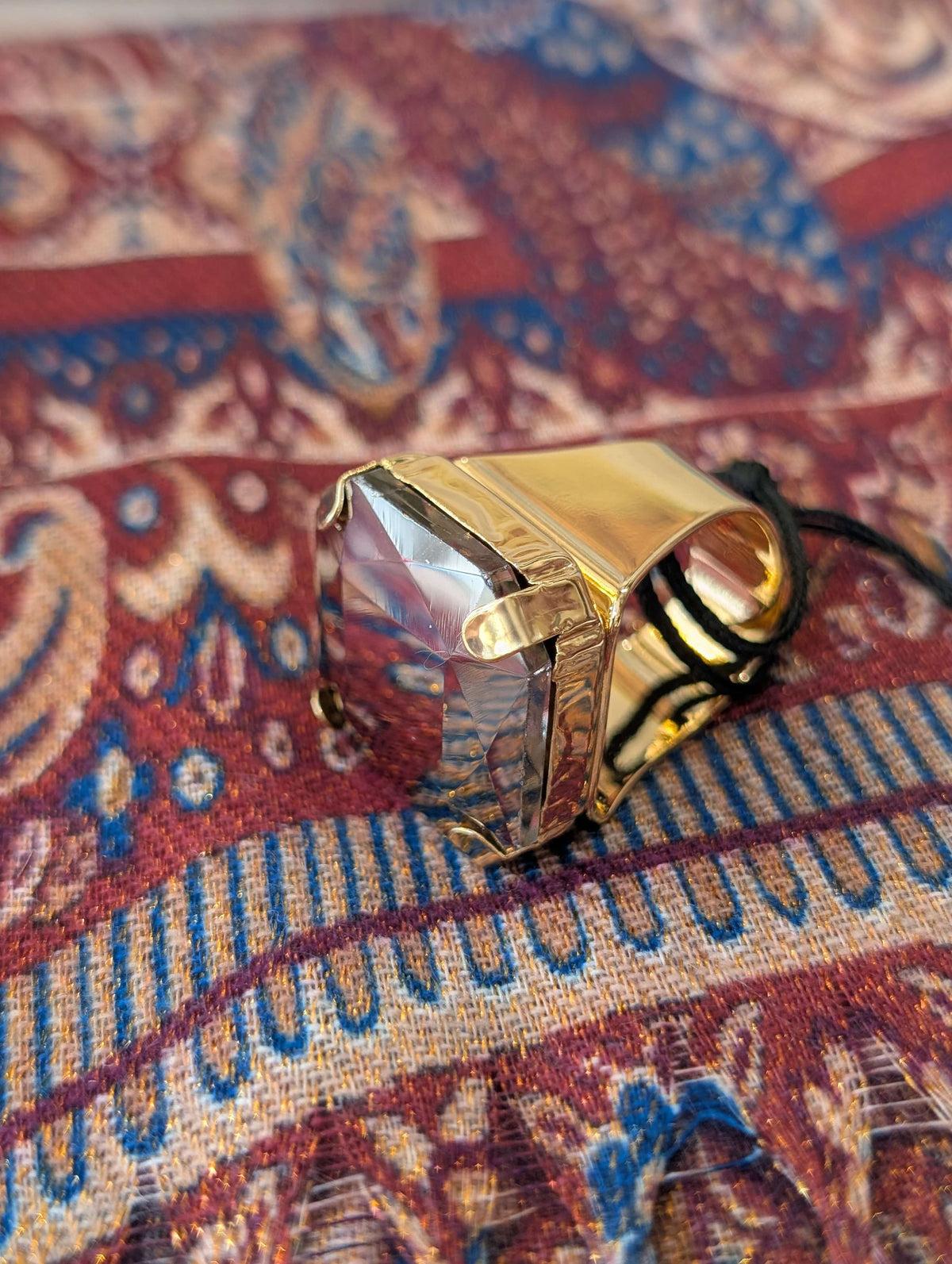 ANELLO VALE CON PIETRA GRIGIO - NALI'