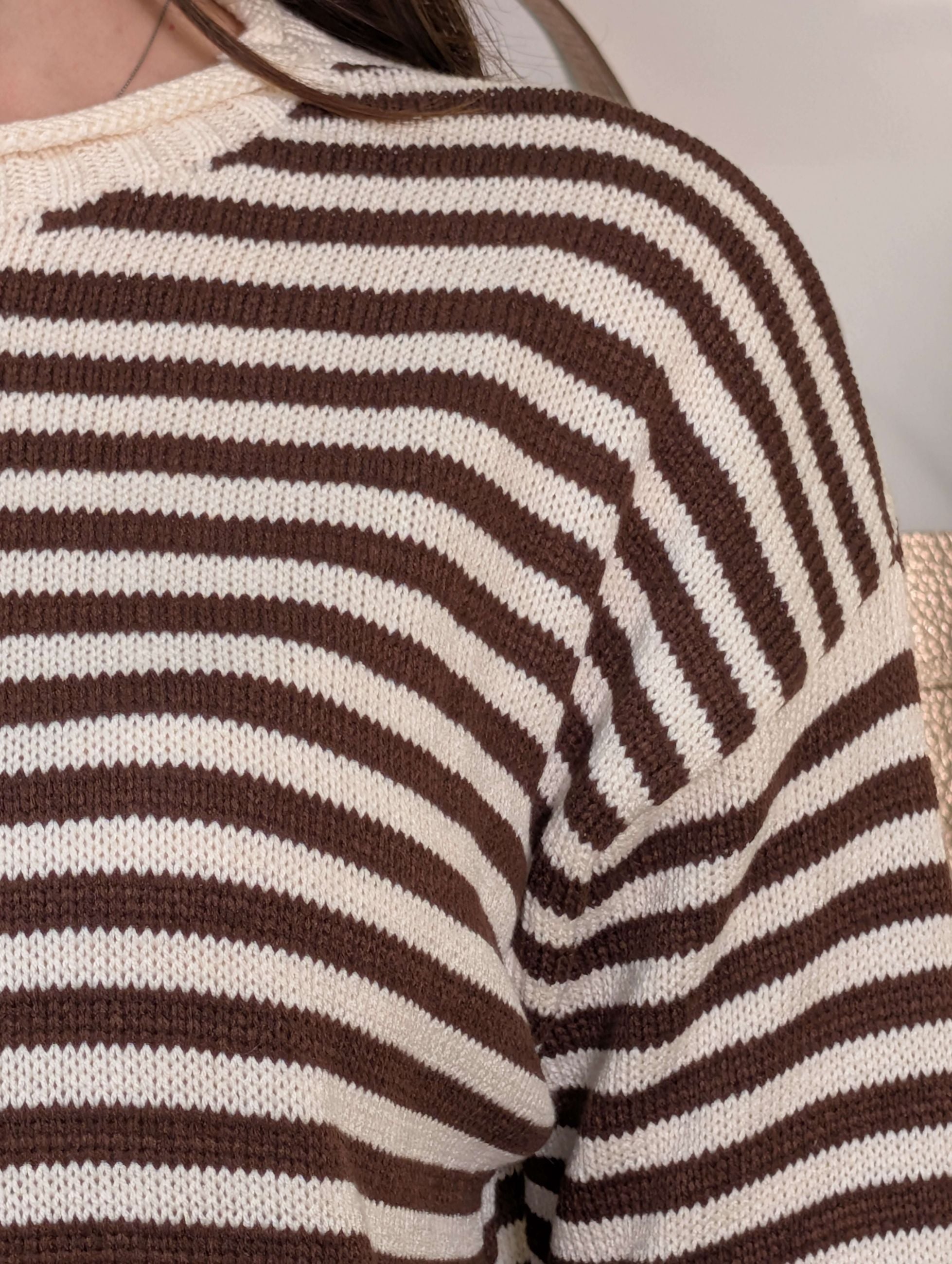 Maglia french stripes collo cratere - TENSIONE IN