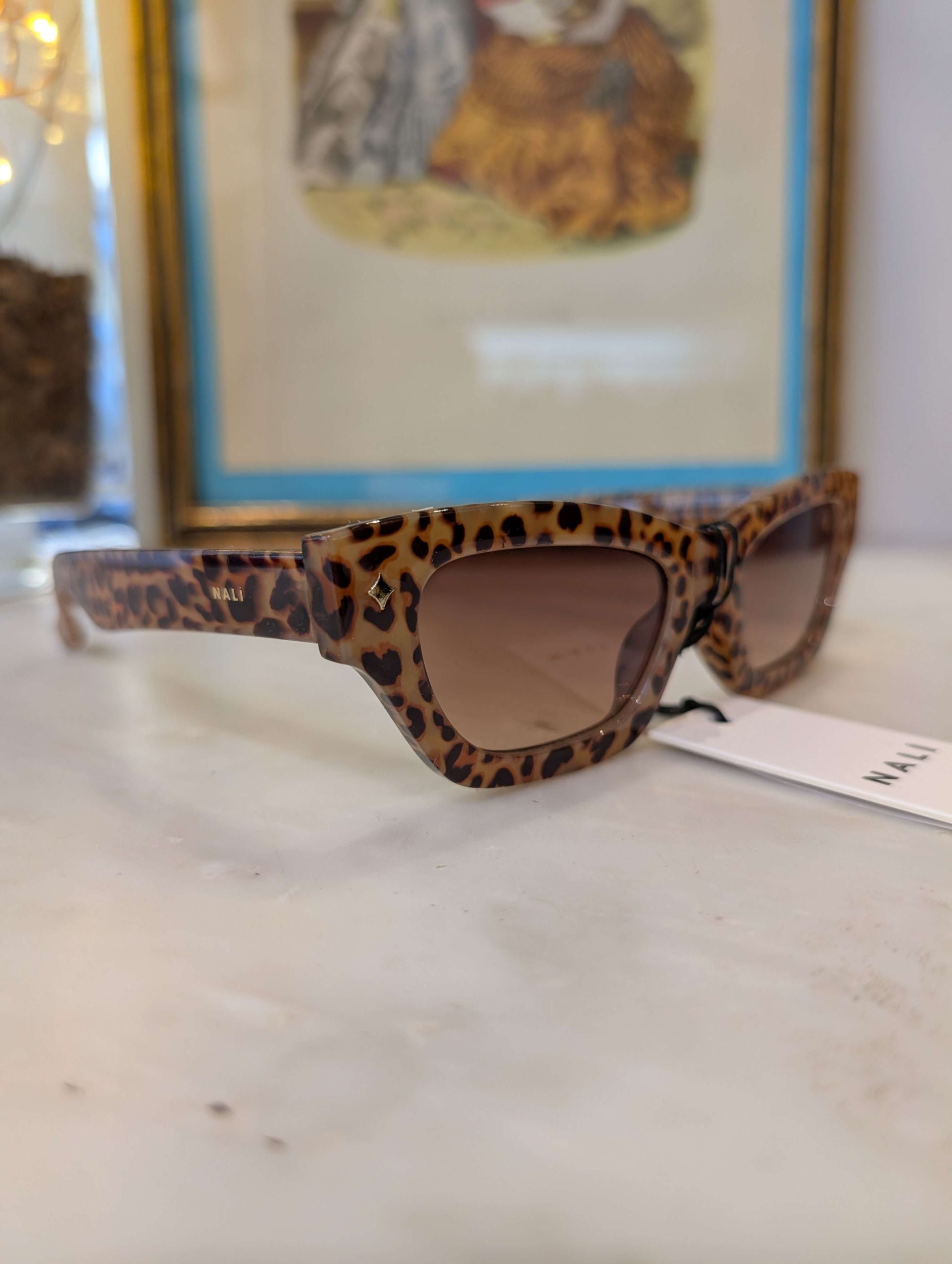 OCCHIALI AGATA LEOPARD MARRONE - NALI'