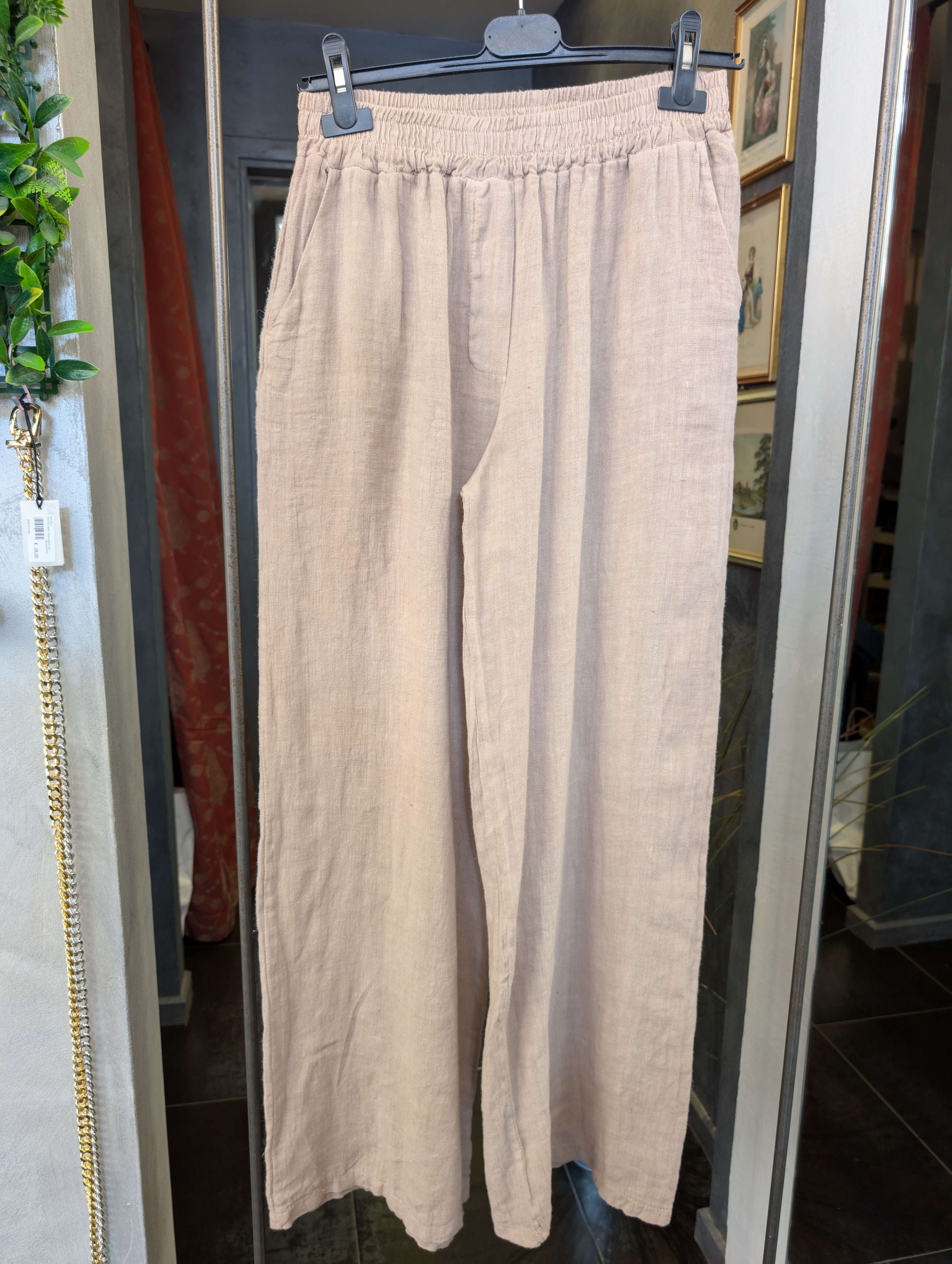 Pantalone Ampio in puro Lino -