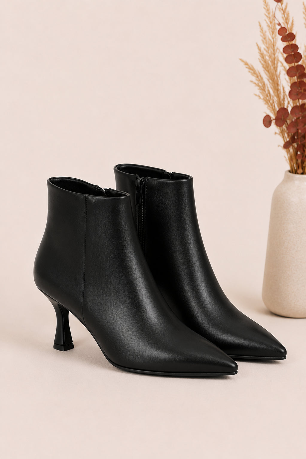 Ankle Boot Pointed Toe - GOLD & GOLD