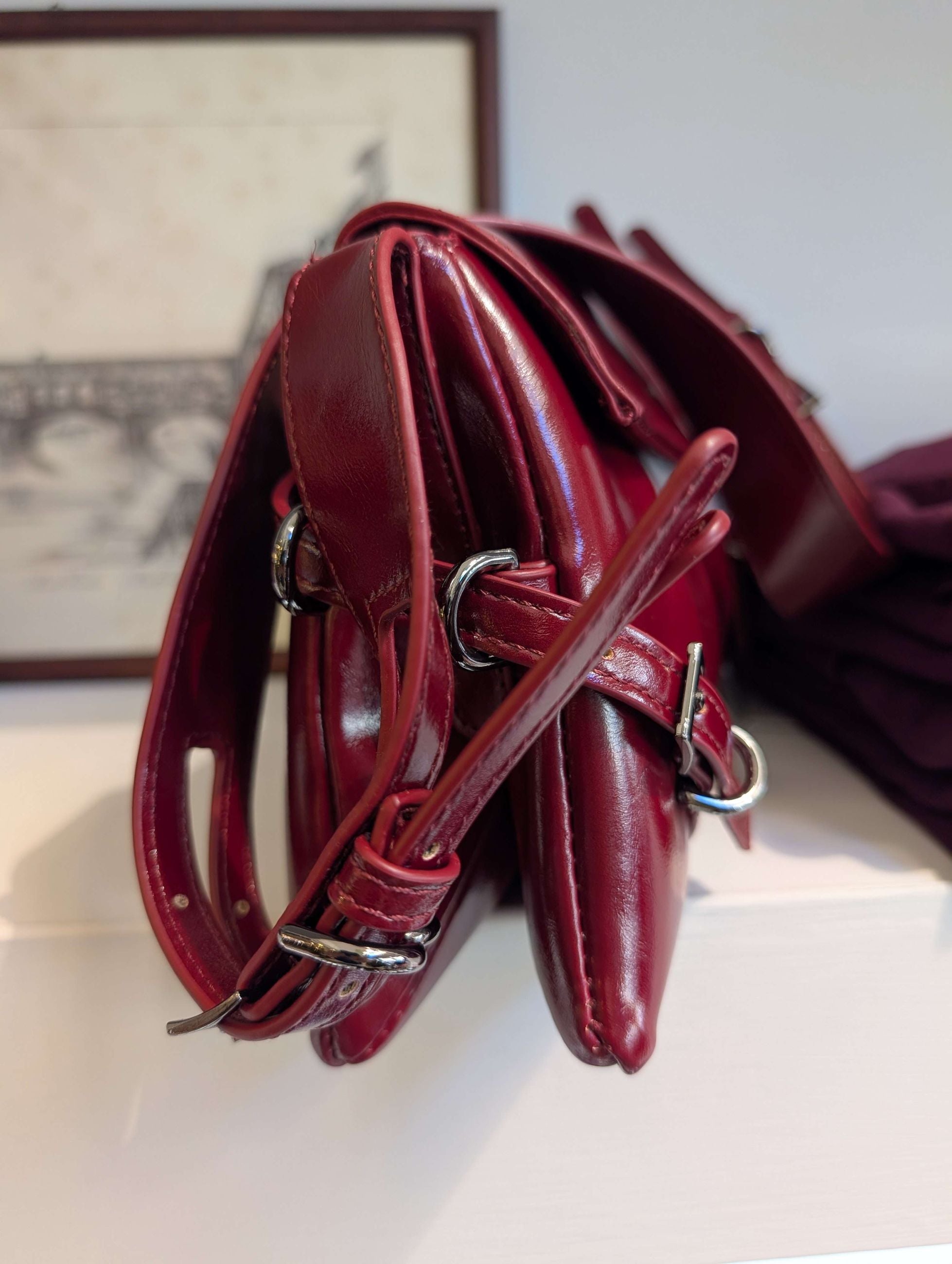 BORSA SABRINA A SPALLA ROSSO - NALI'