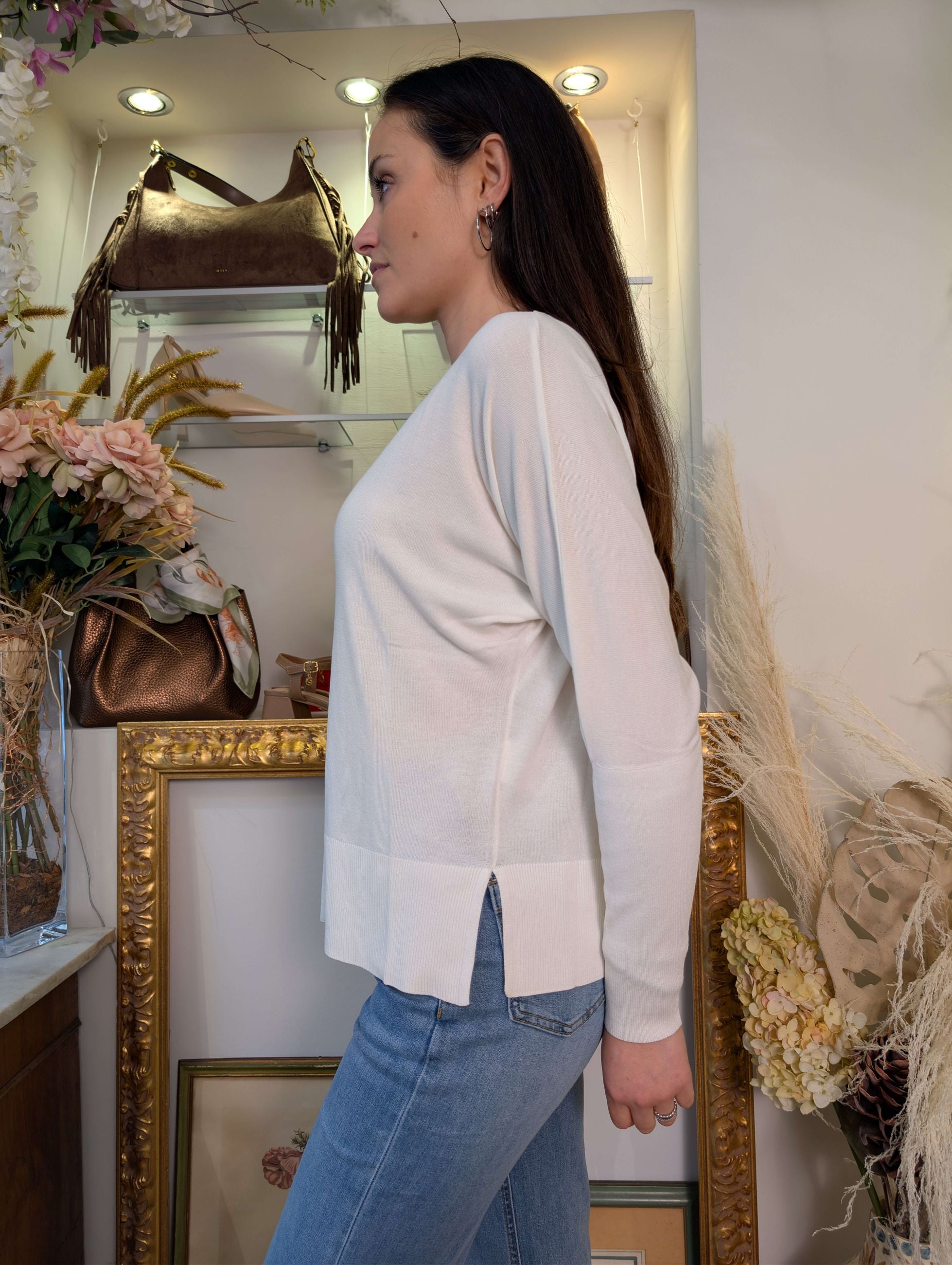 Maglia oversize scollo a V - MARKUP DONNA