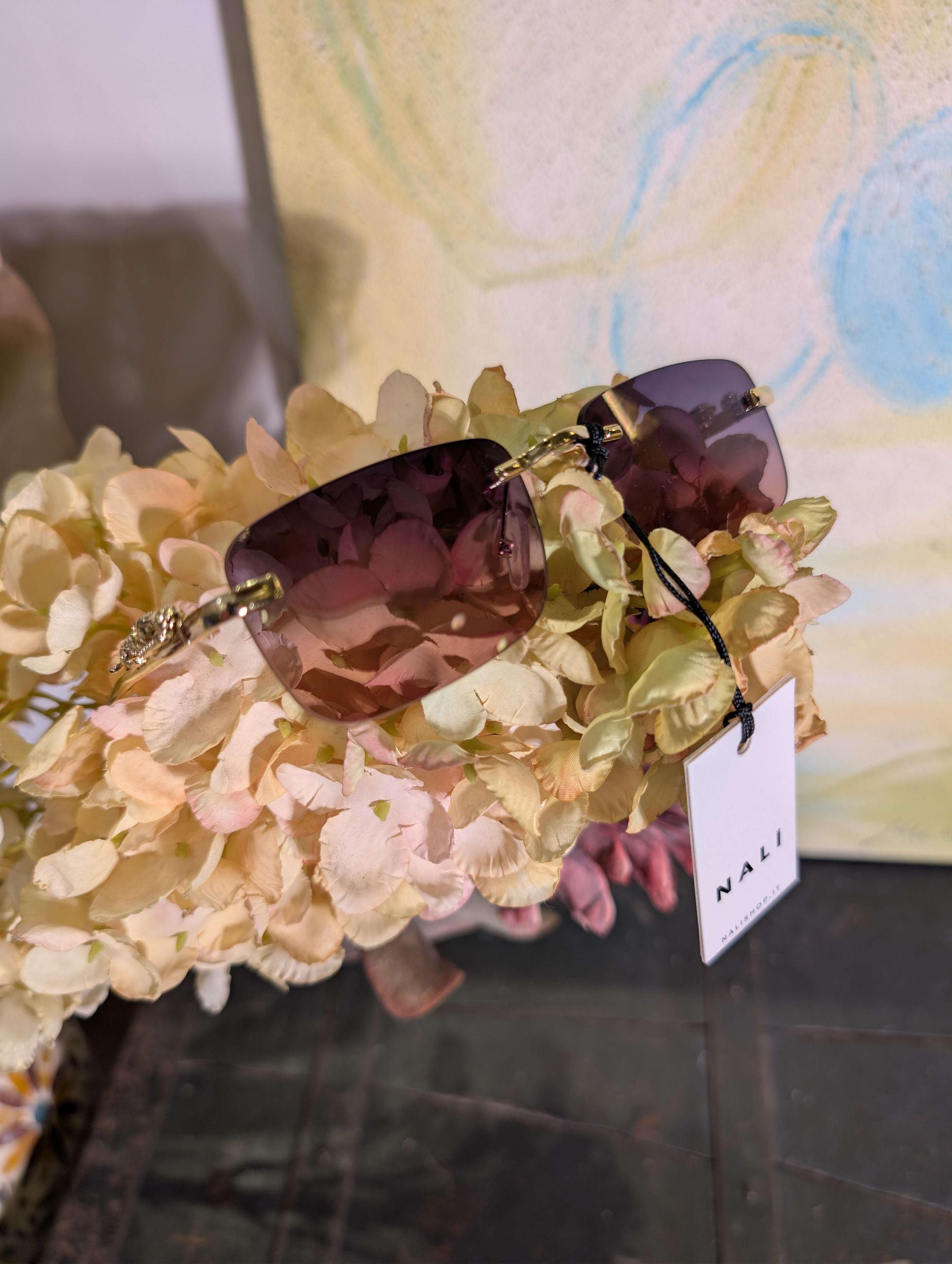 OCCHIALI  MARTA RETTANGOLARI GRIGIO - NALI'