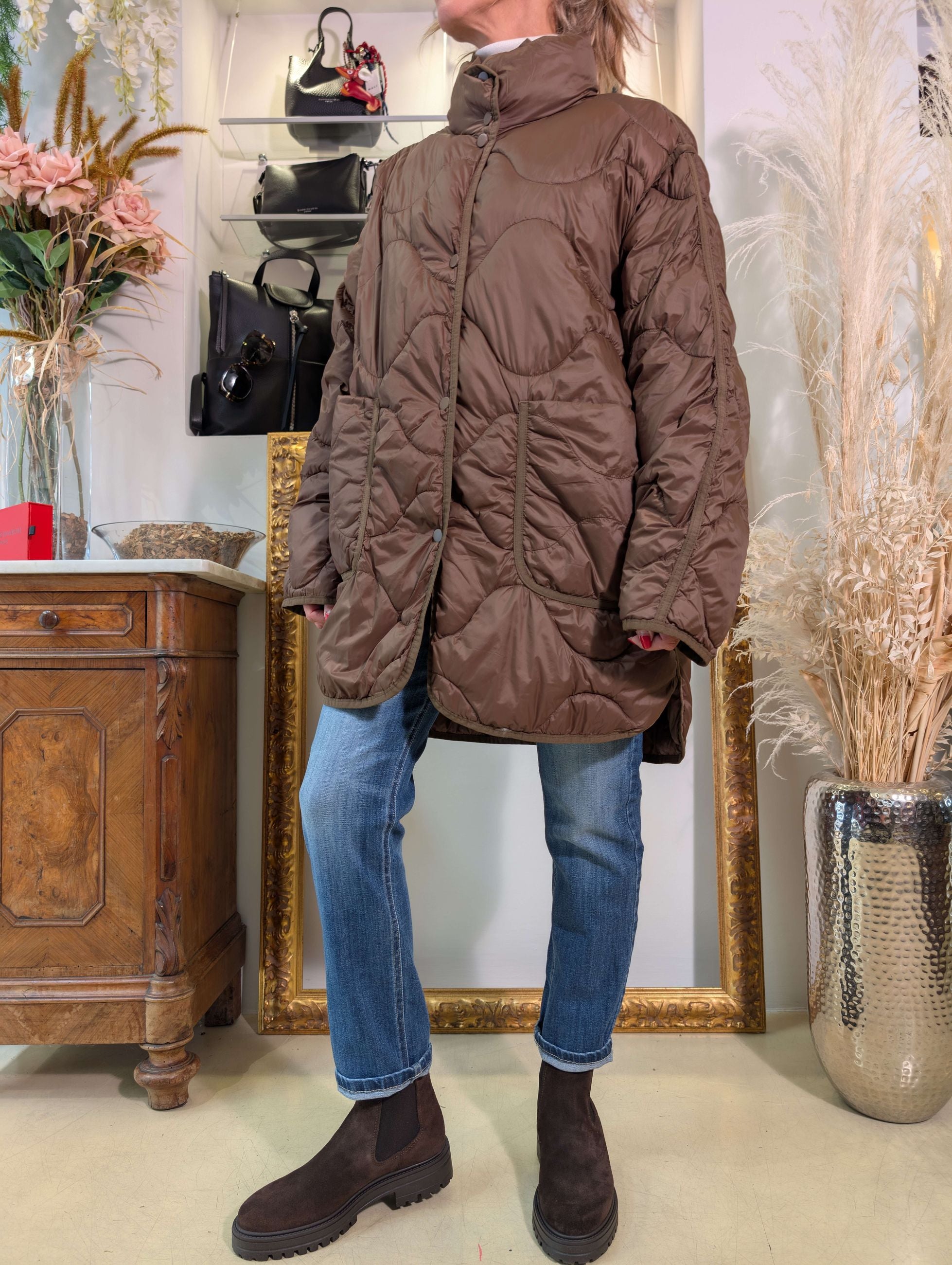 Giubbotto trapuntato oversize - PLEASE