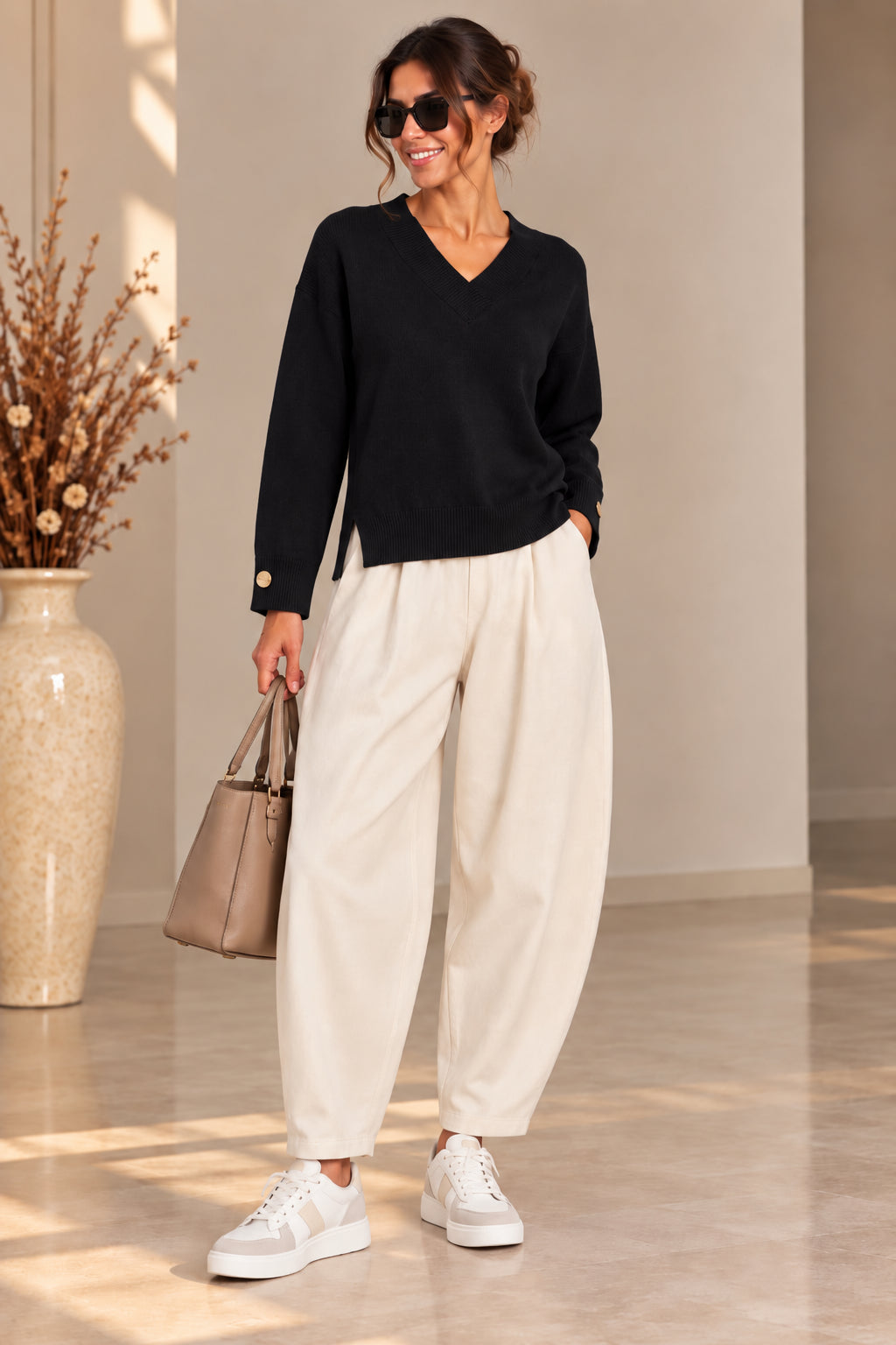Maglia ampia scollo a V - SHE_FLORENCE_LAB