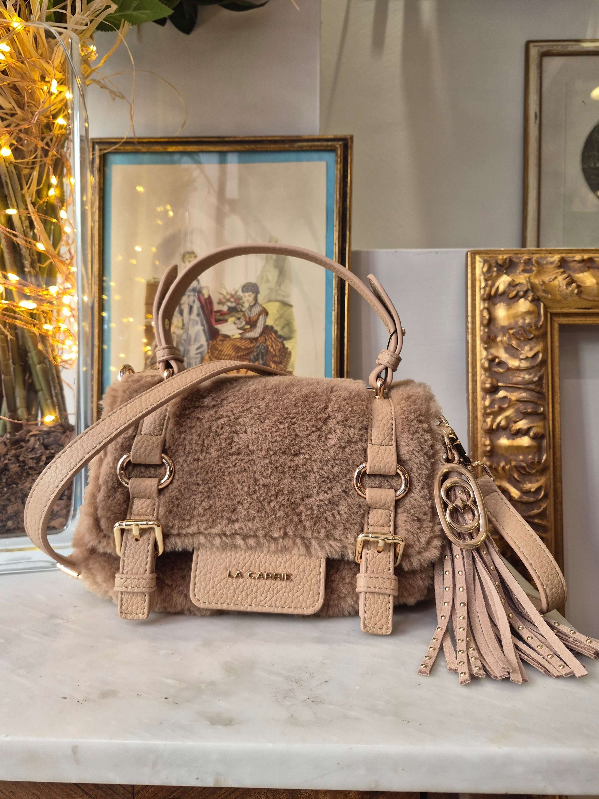 TEDDY SMALL ATENA ECO FUR - La Carrie Bag
