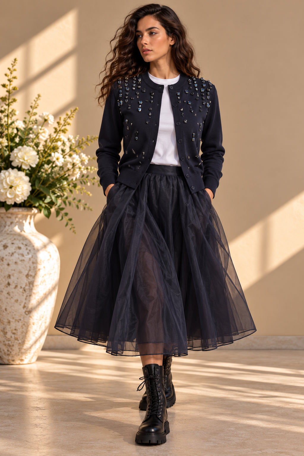 Maglia rigata con dettagli in lurex - SHE_FLORENCE_LAB