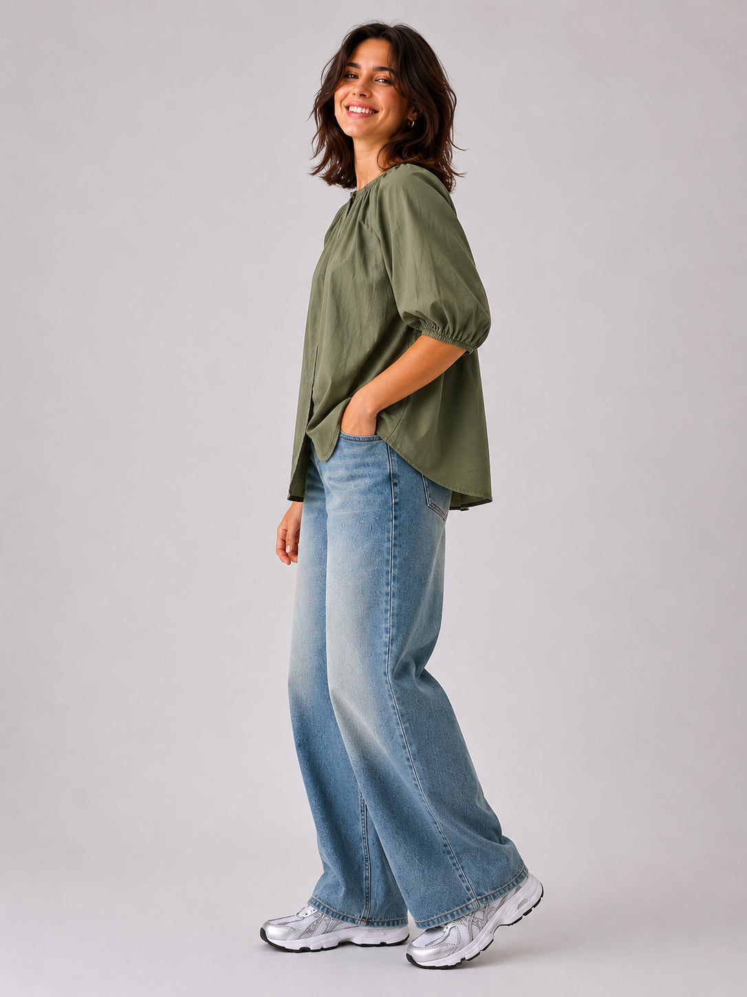 Camicia in mussola di cotone - SHE_FLORENCE_LAB