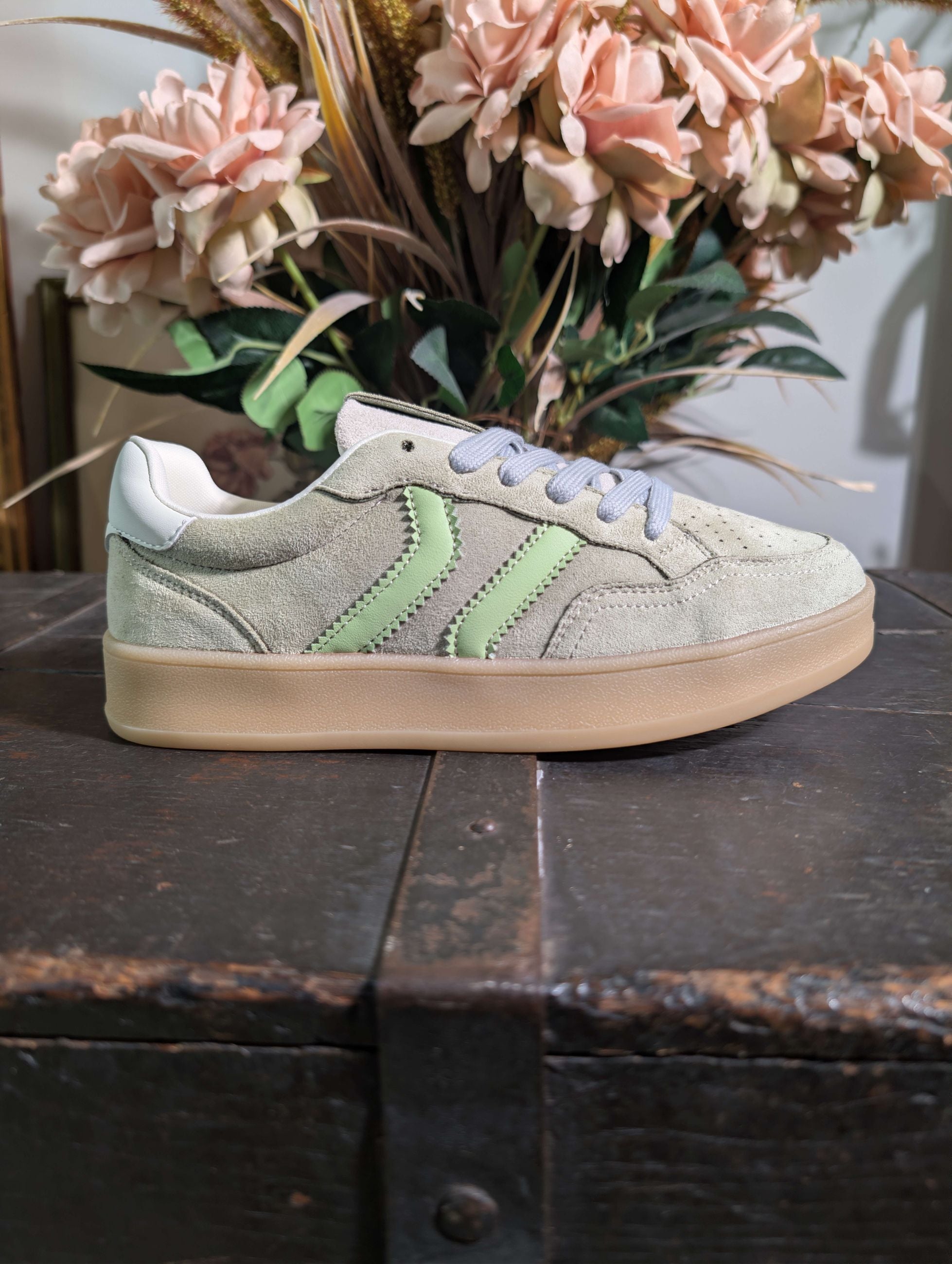 Sneaker in suede willow - GOLD & GOLD