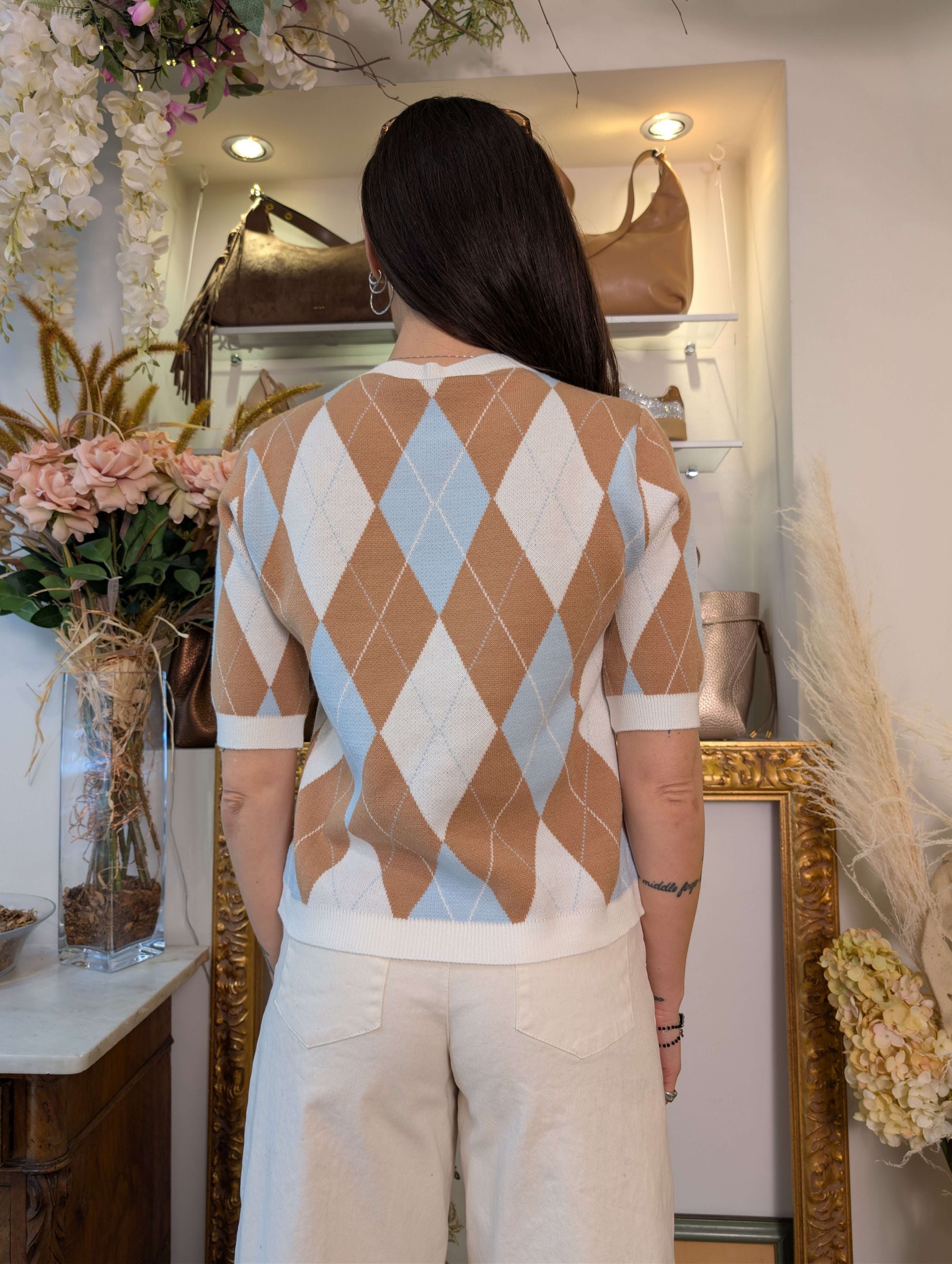 Maglia m/m rombi - TENSIONE IN