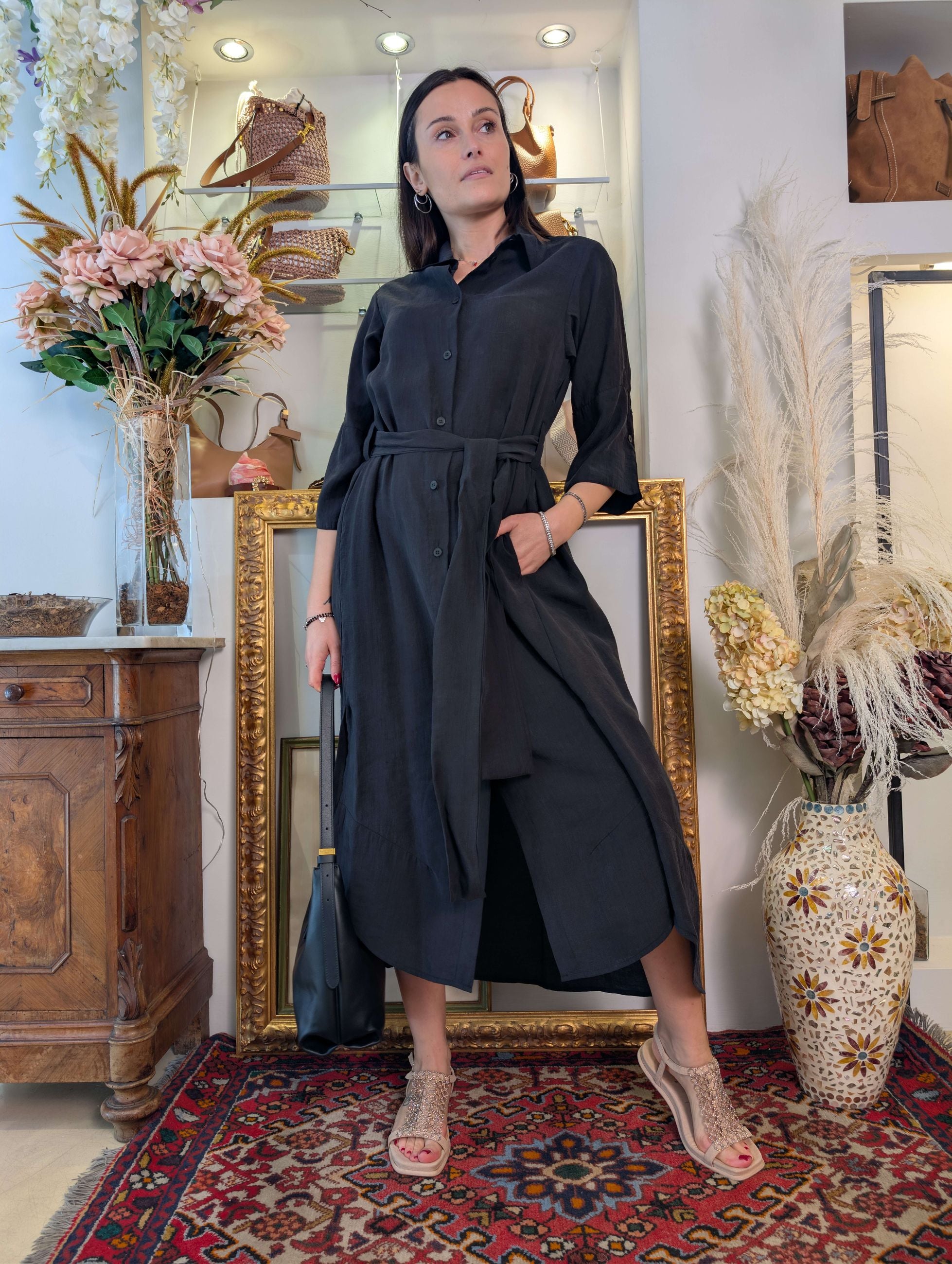 Chemisier in lyocell - Sandro Ferrone