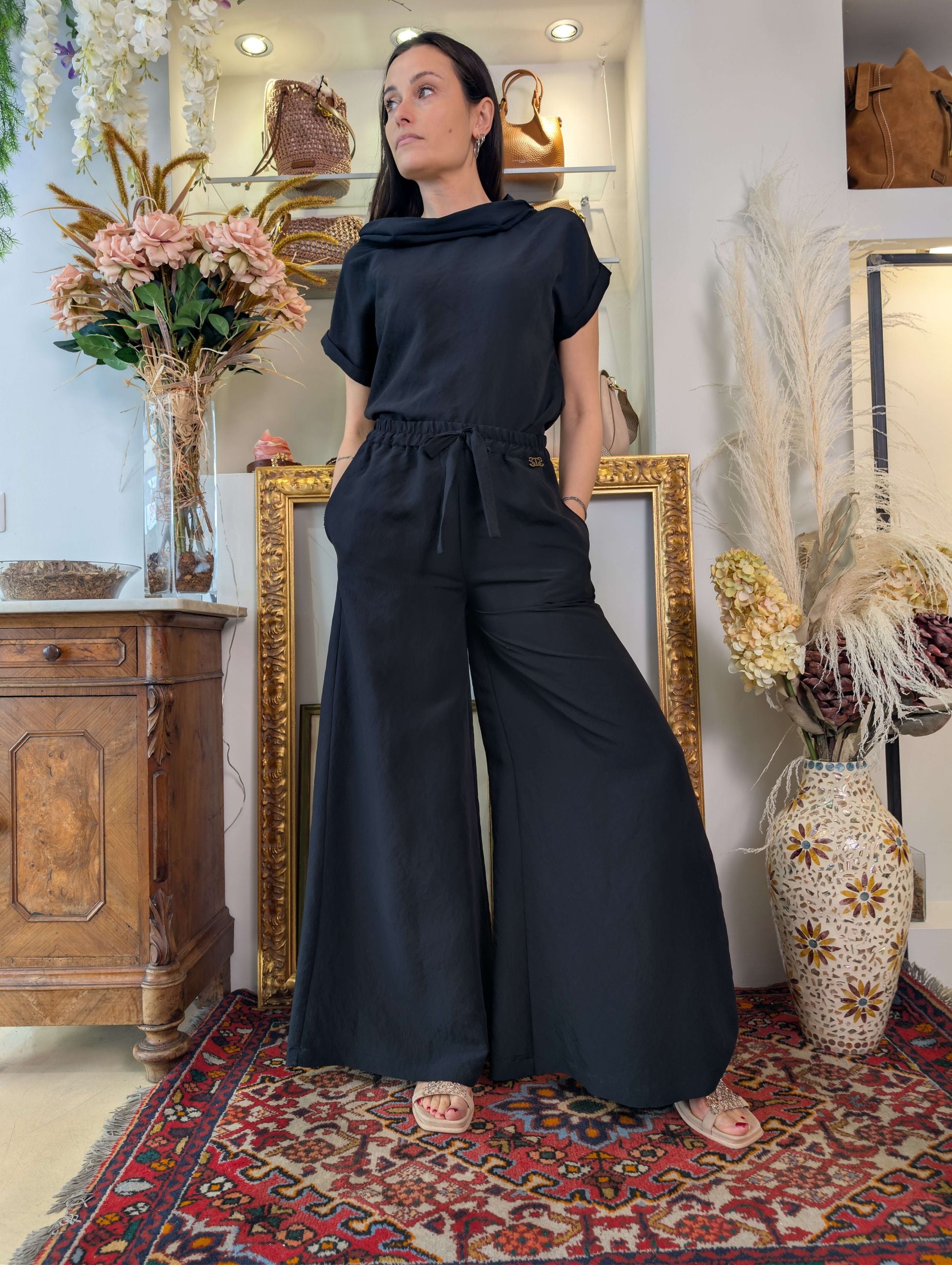 Blusa in tessuto mano pesca Le Sarte del Sole - LE SARTE DEL SOLE