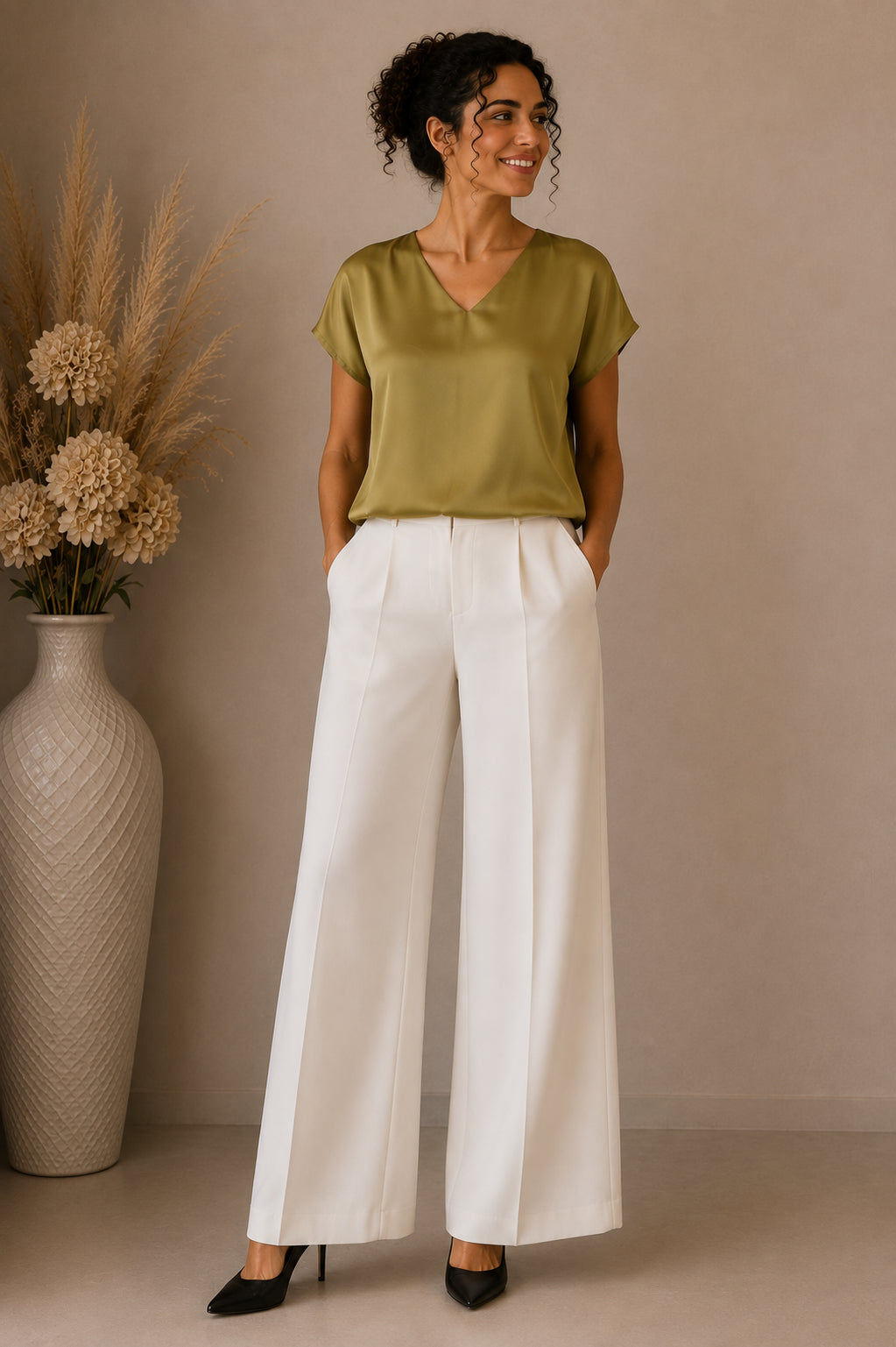 Blusa in raso - LE SARTE DEL SOLE