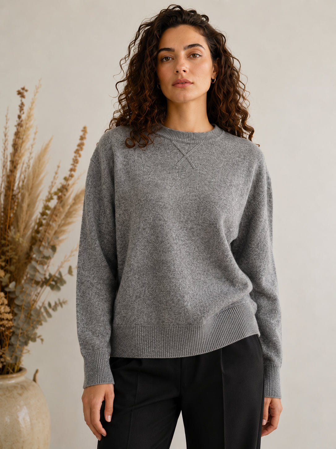 Maglia felpa in pura lana - TENSIONE IN