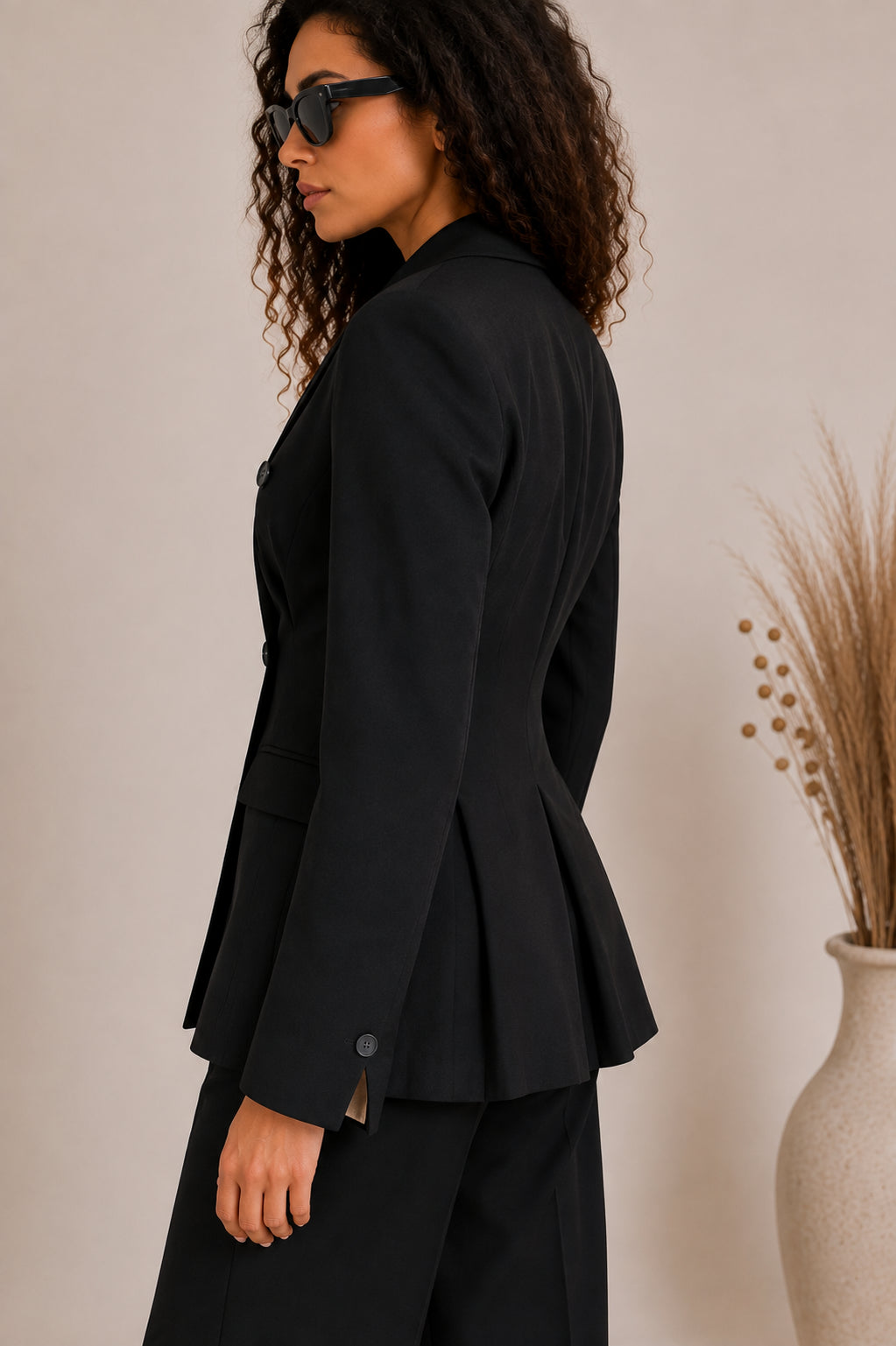 Giacca doppiopetto in twill strutturato - DIXIE