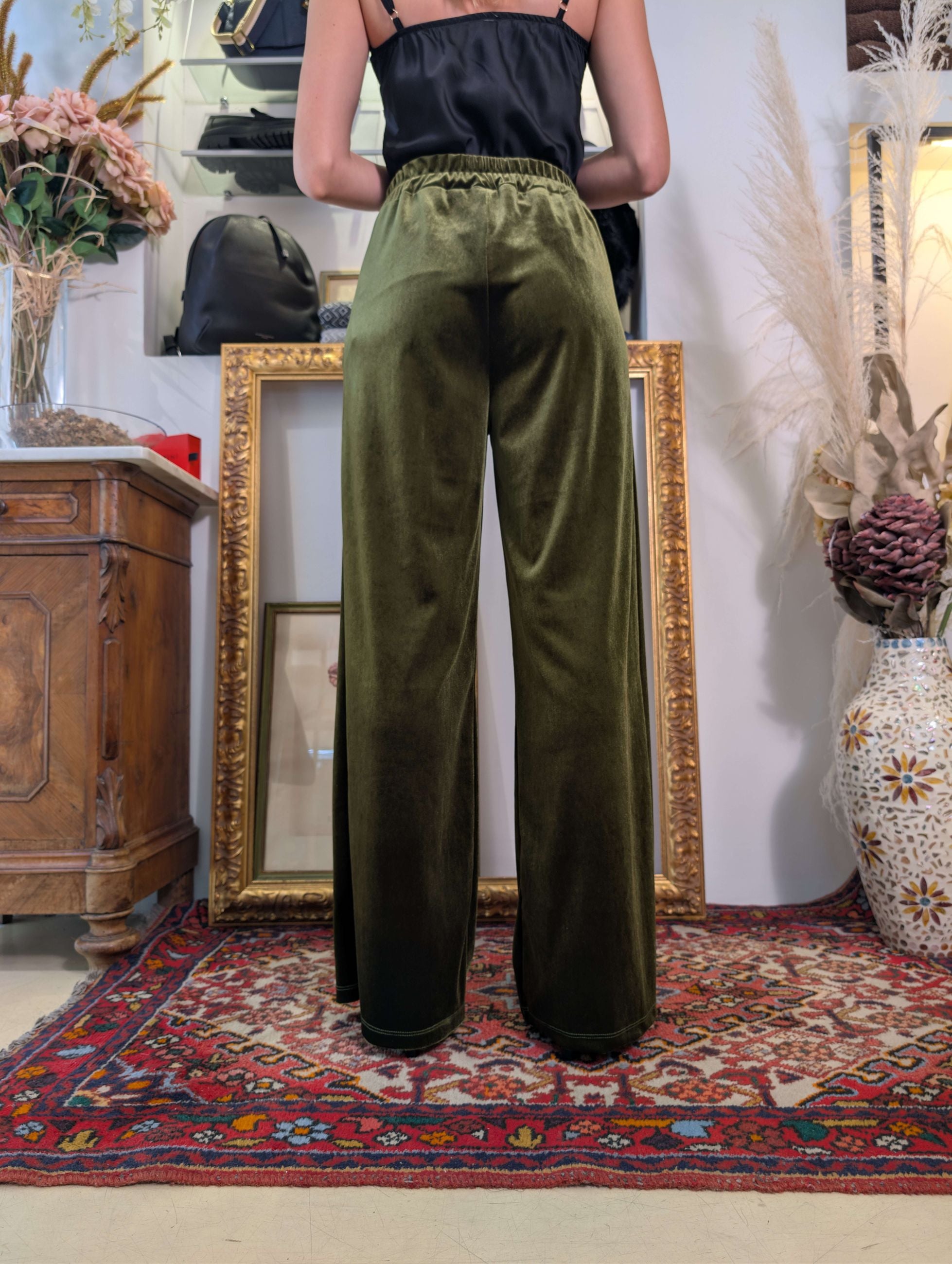 Pantalone in velluto liscio - TENSIONE IN