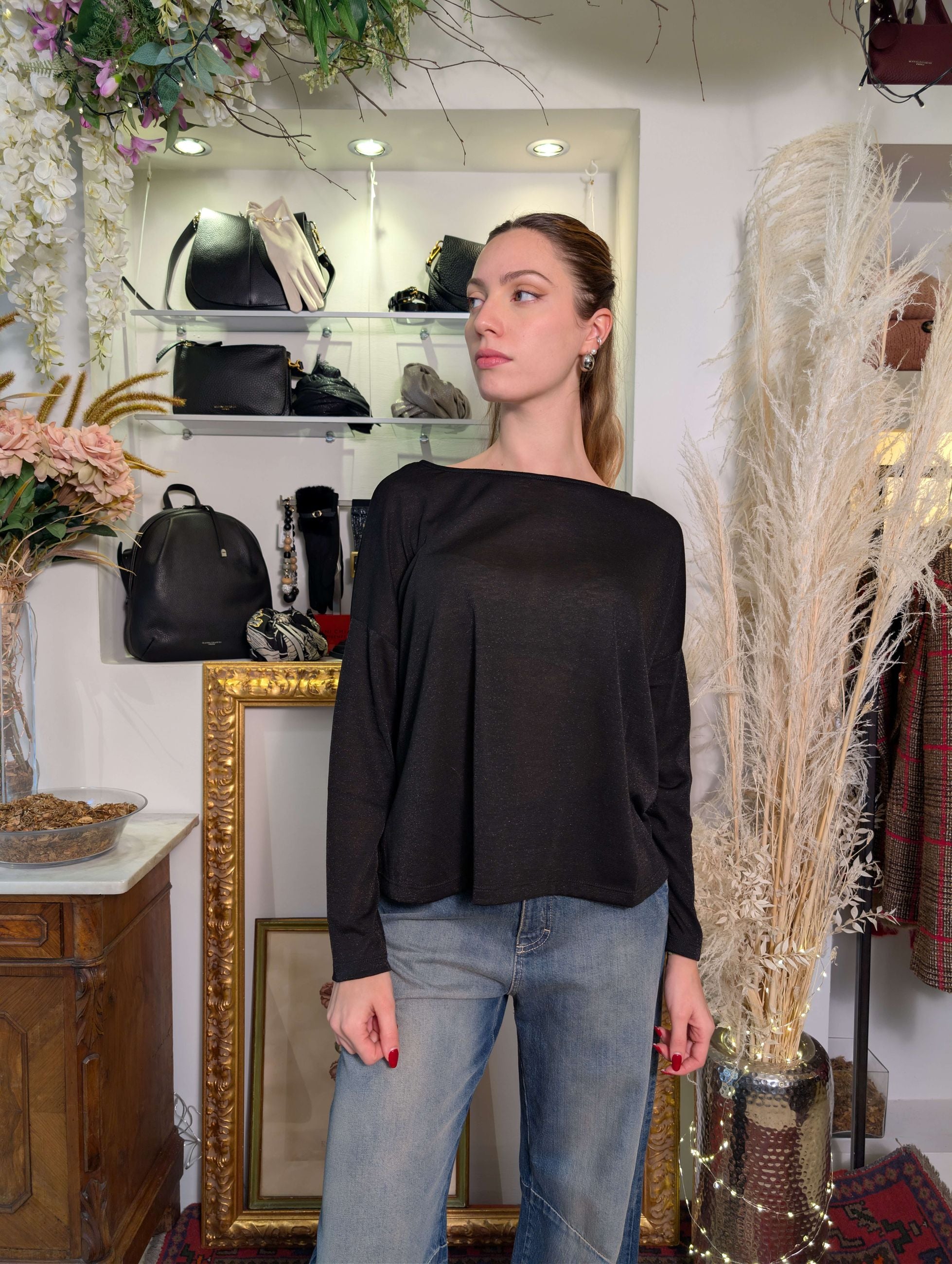 Barchetta oversize in lurex - MARKUP DONNA