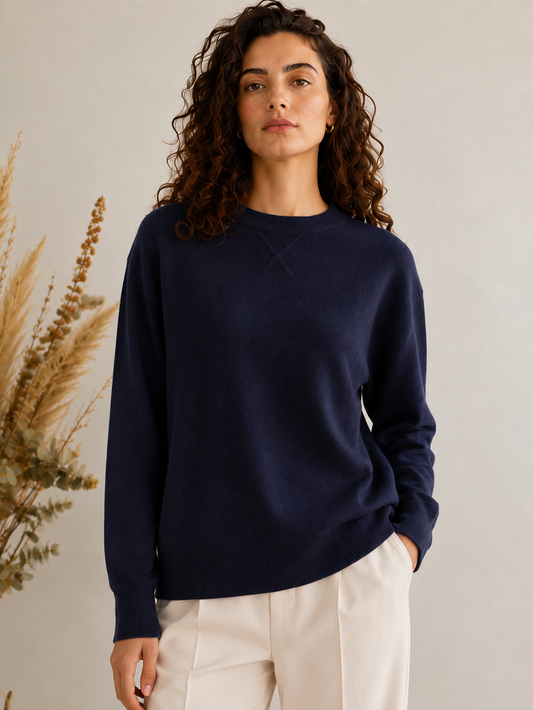 Maglia felpa in pura lana - TENSIONE IN