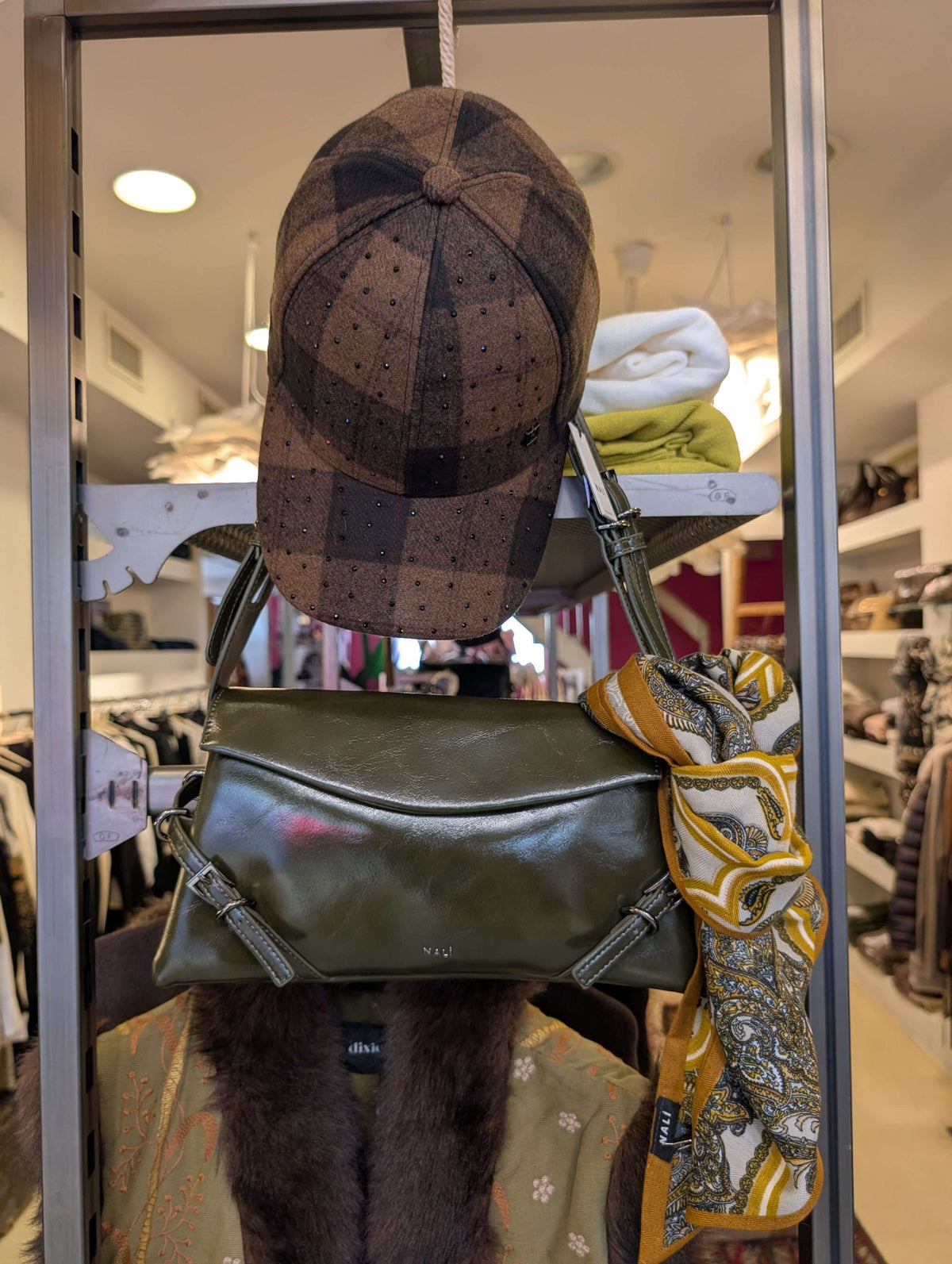 BORSA SABRINA A SPALLA VERDE - NALI'