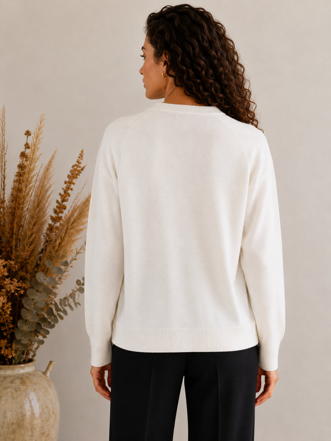 Cardigan pura lana abbottonatura asimmetrica - TENSIONE IN