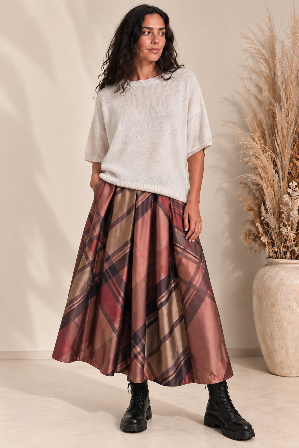Maglia Cashmere Over Fit Tinto Capo - DIXIE