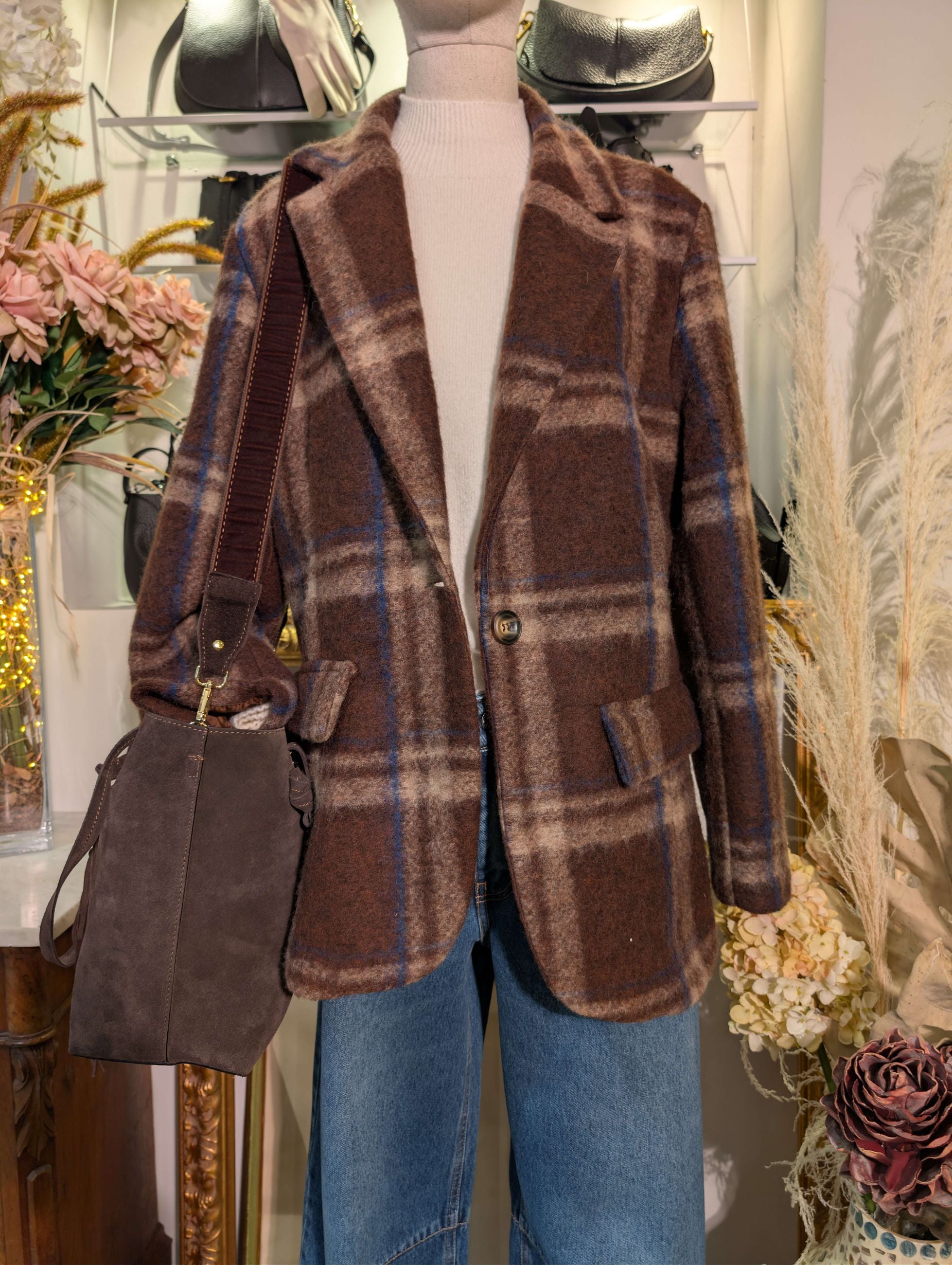 Giacca cappotto check - HAVE ONE