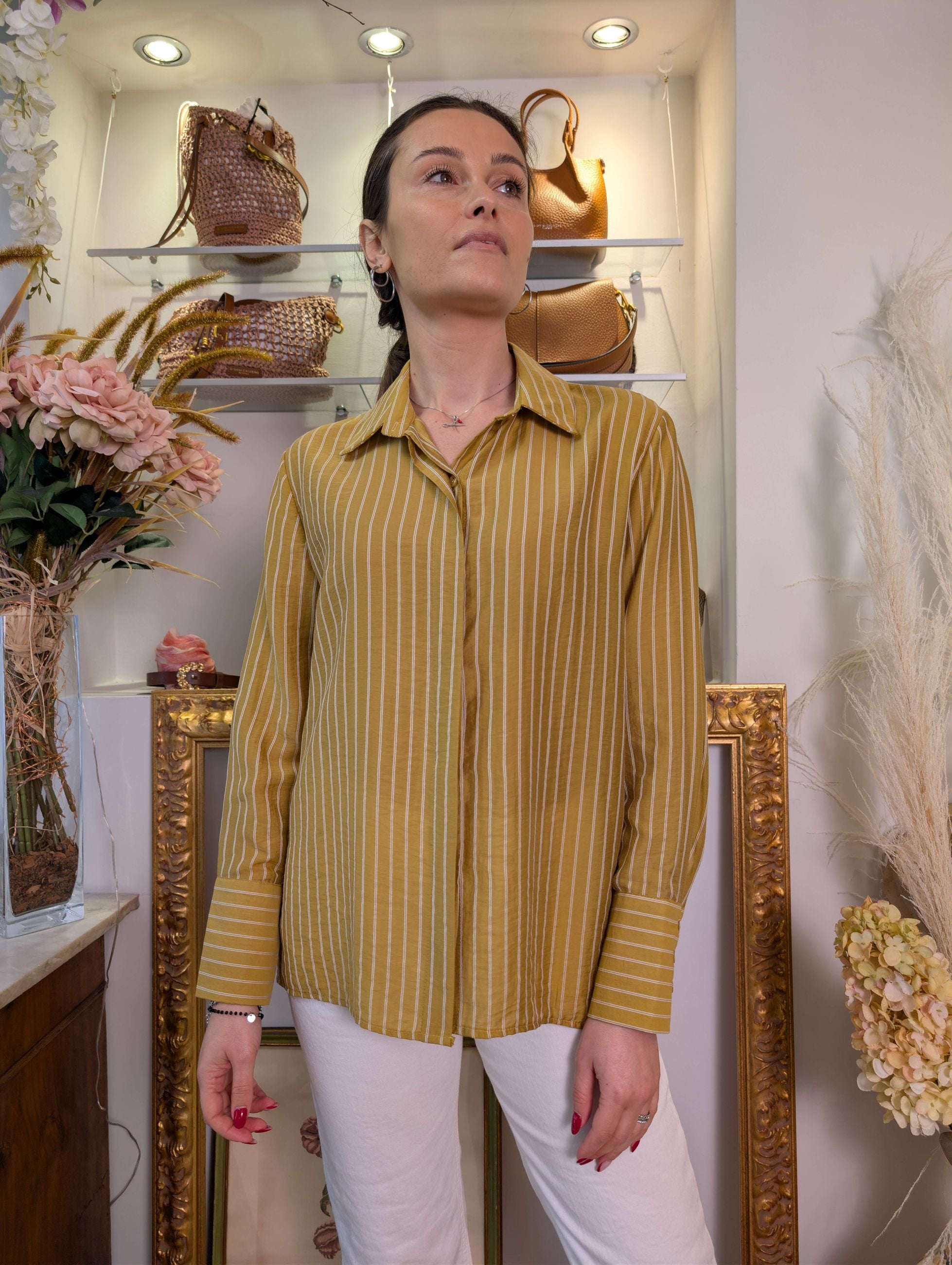 Camicia a uomo righine tonali - SHE_FLORENCE_LAB