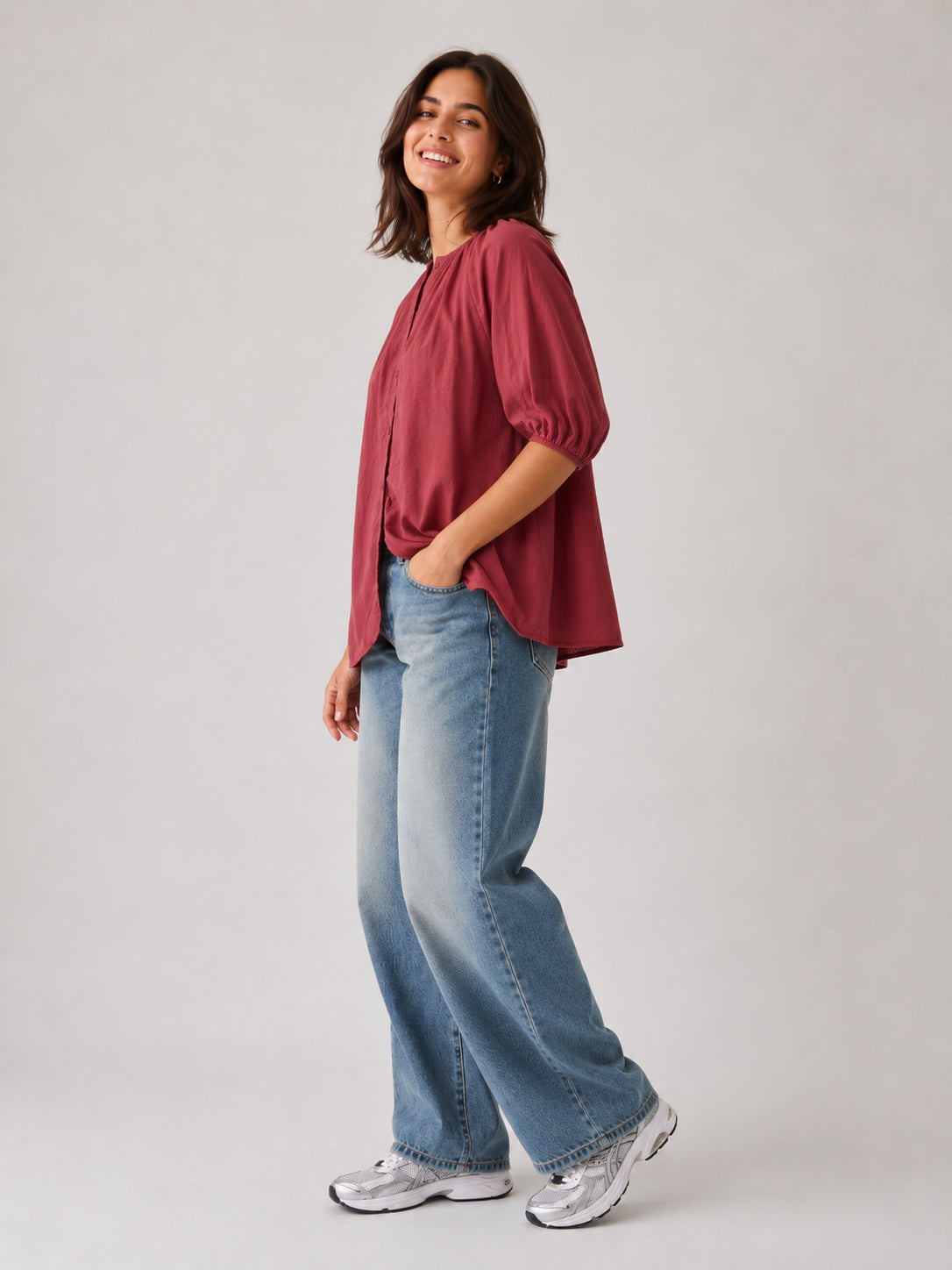 Camicia in mussola di cotone - SHE_FLORENCE_LAB